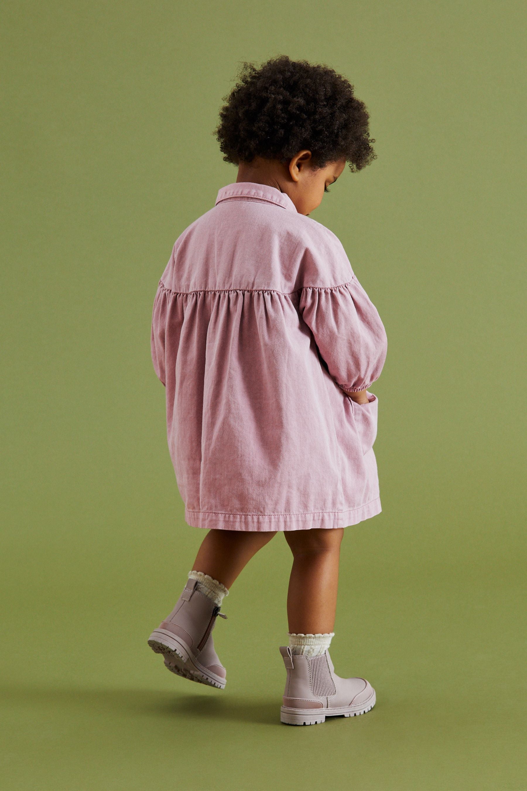 Lilac Purple Cotton Shirt Dress (3mths-8yrs)