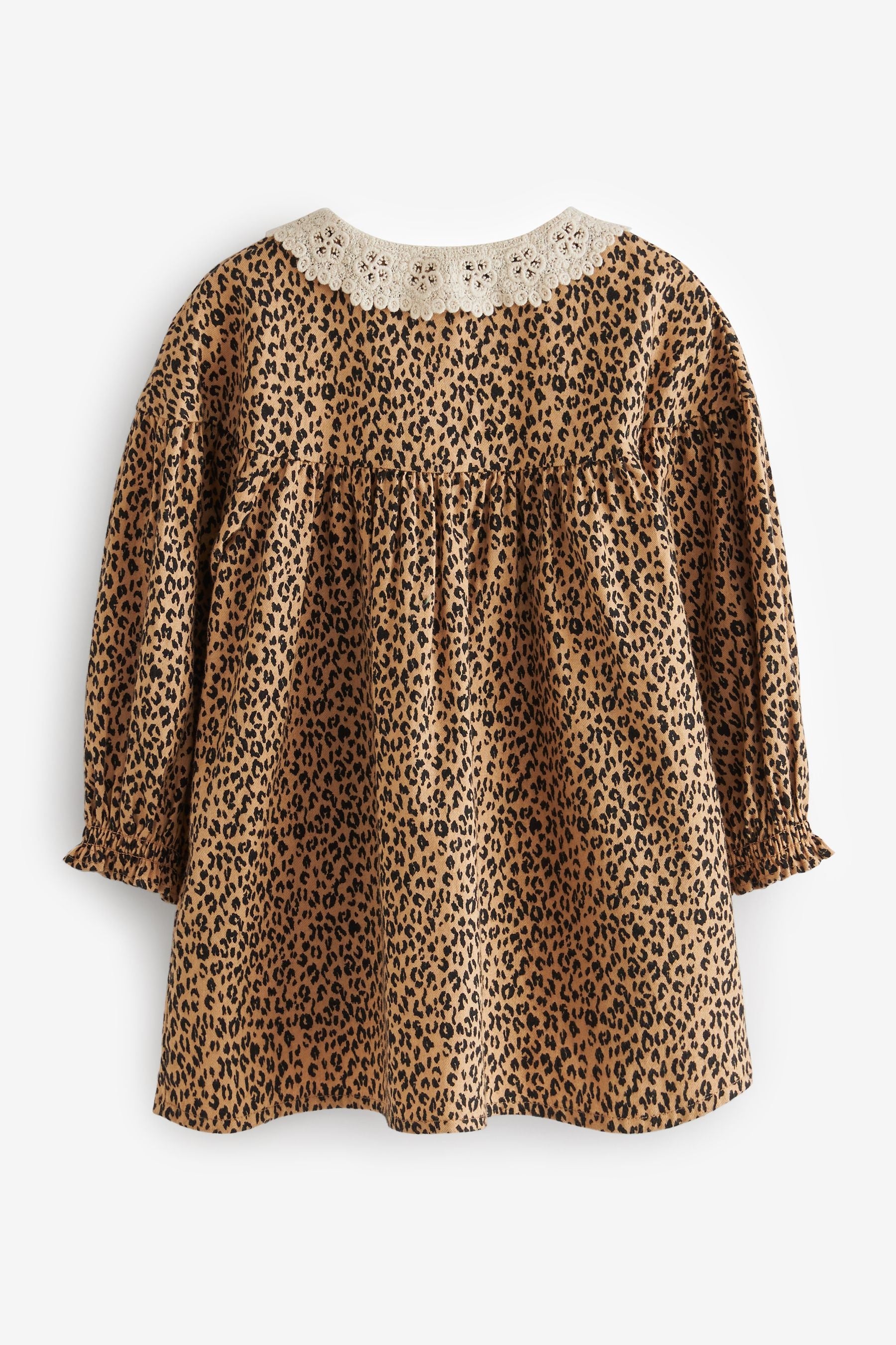 Animal Print Lace Collar Dress (3mths-8yrs)