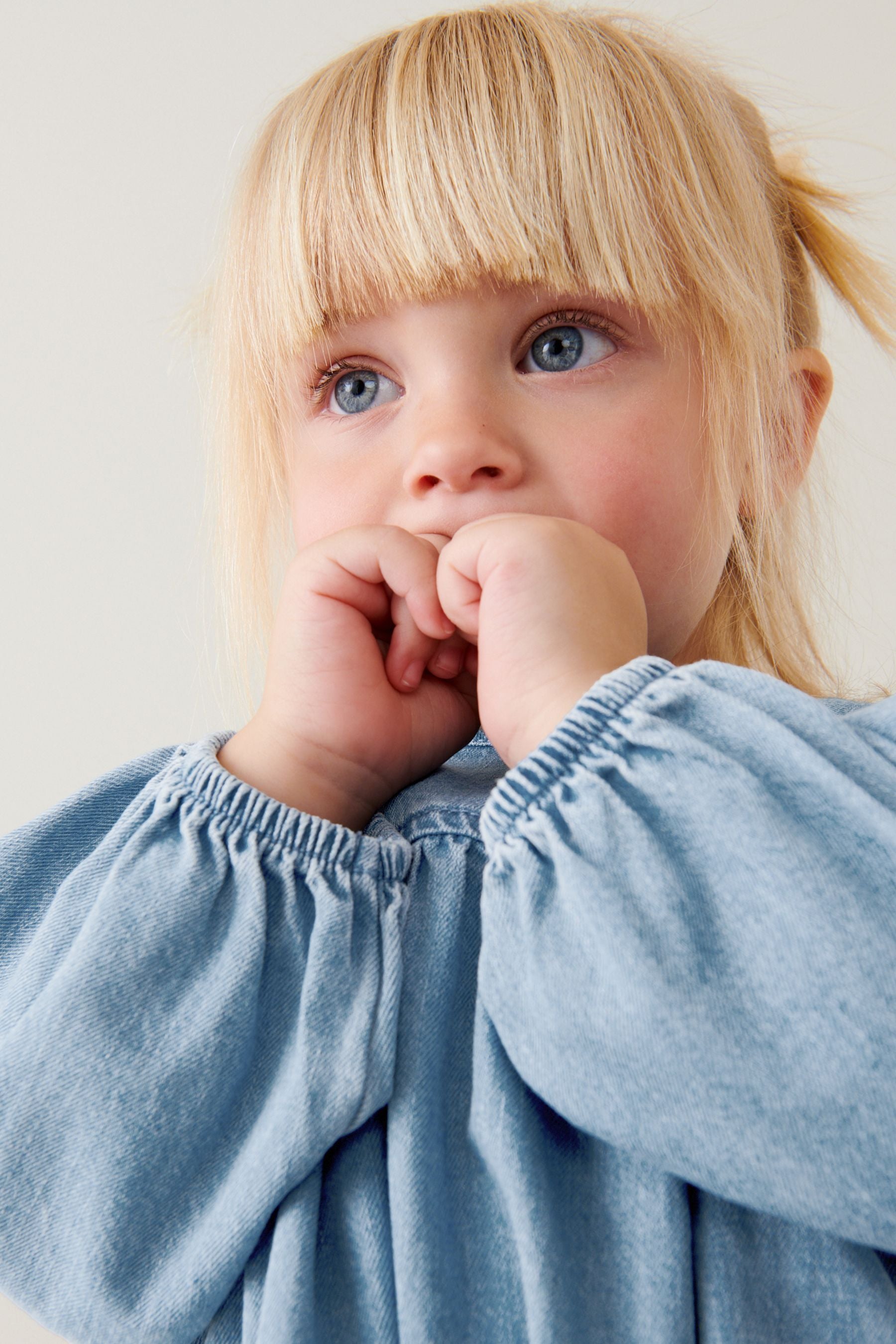 Blue Denim Relaxed Cotton Dress (3mths-8yrs)