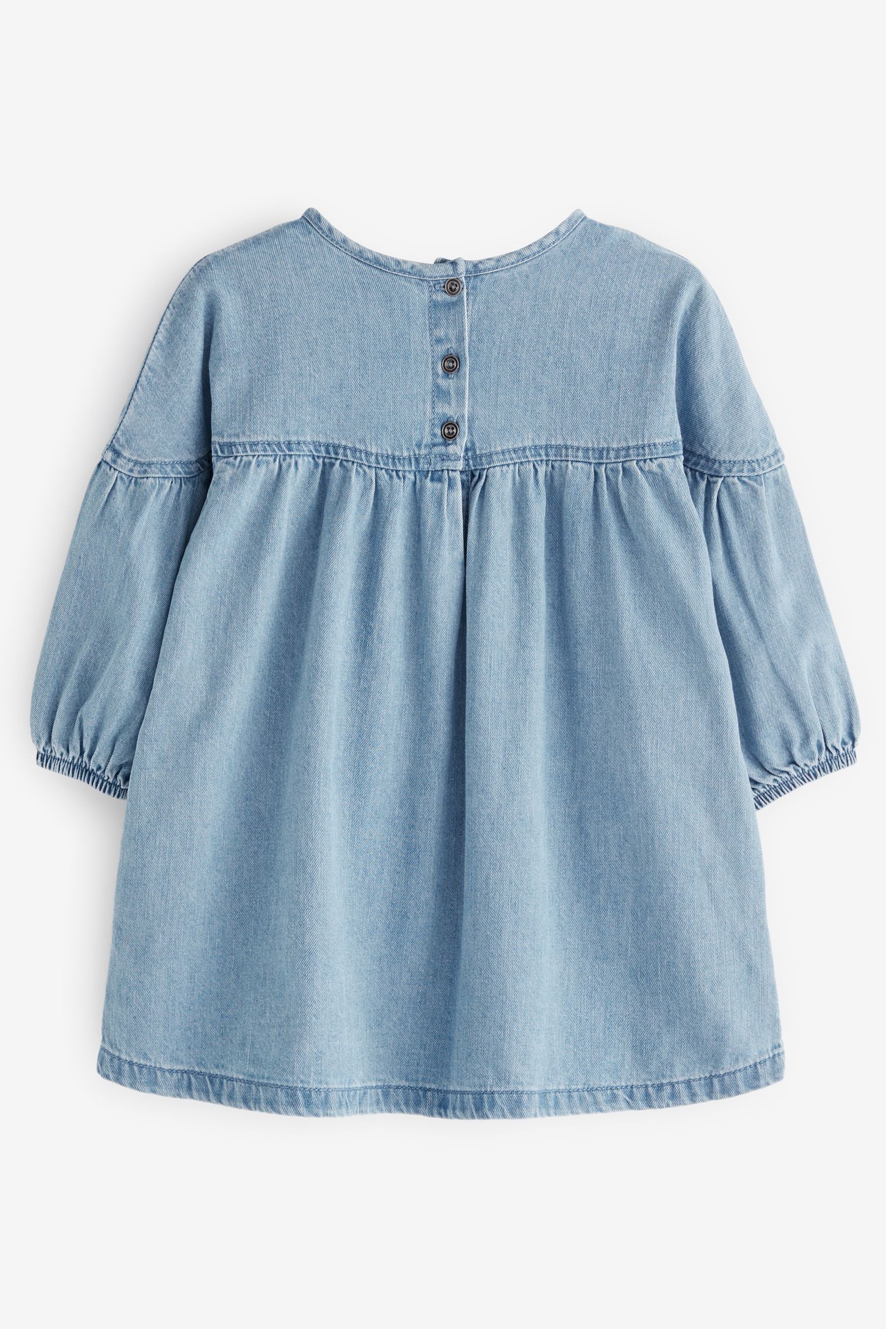 Blue Denim Relaxed Cotton Dress (3mths-8yrs)