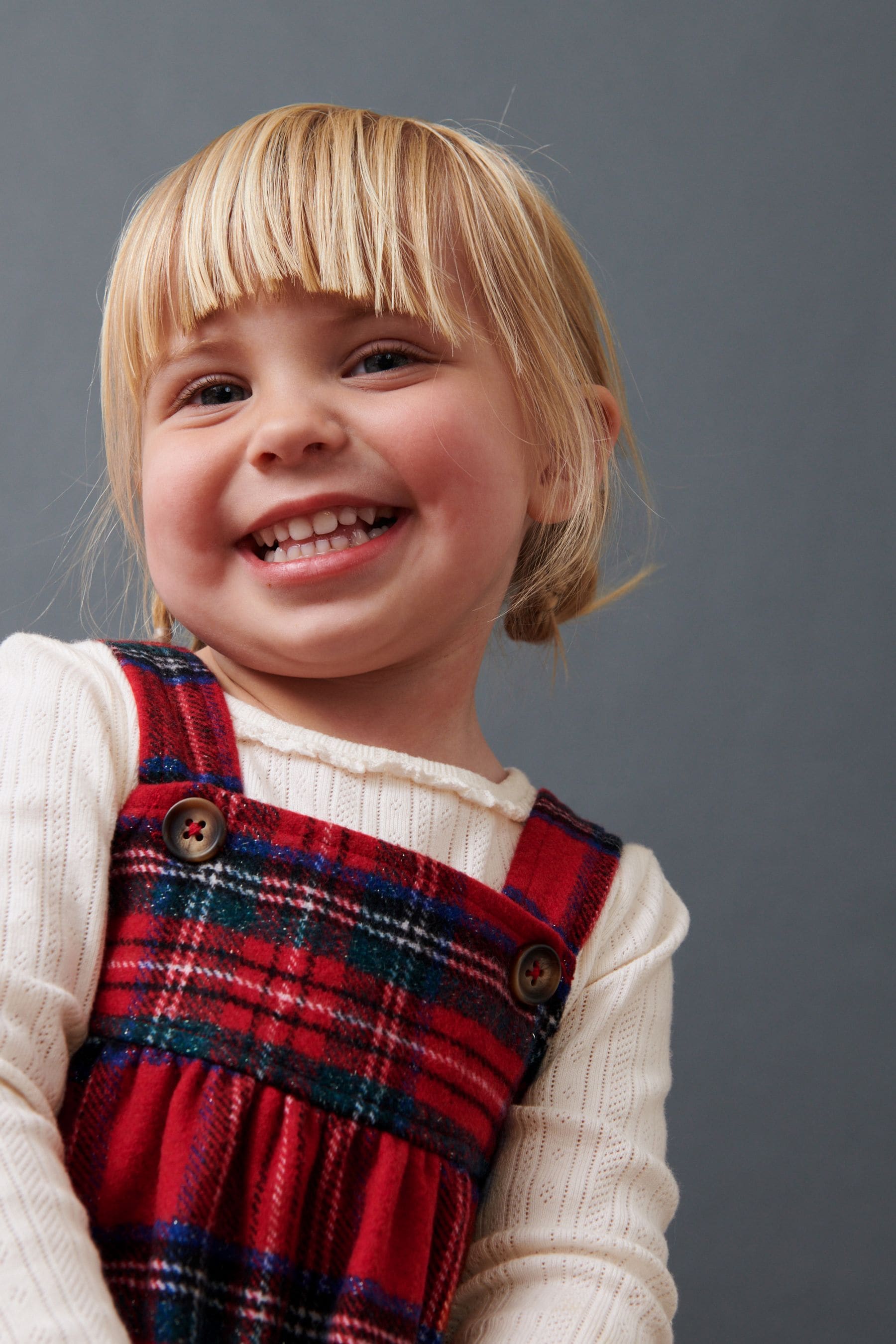 Red Check Pinafore Dress (3mths-8yrs)