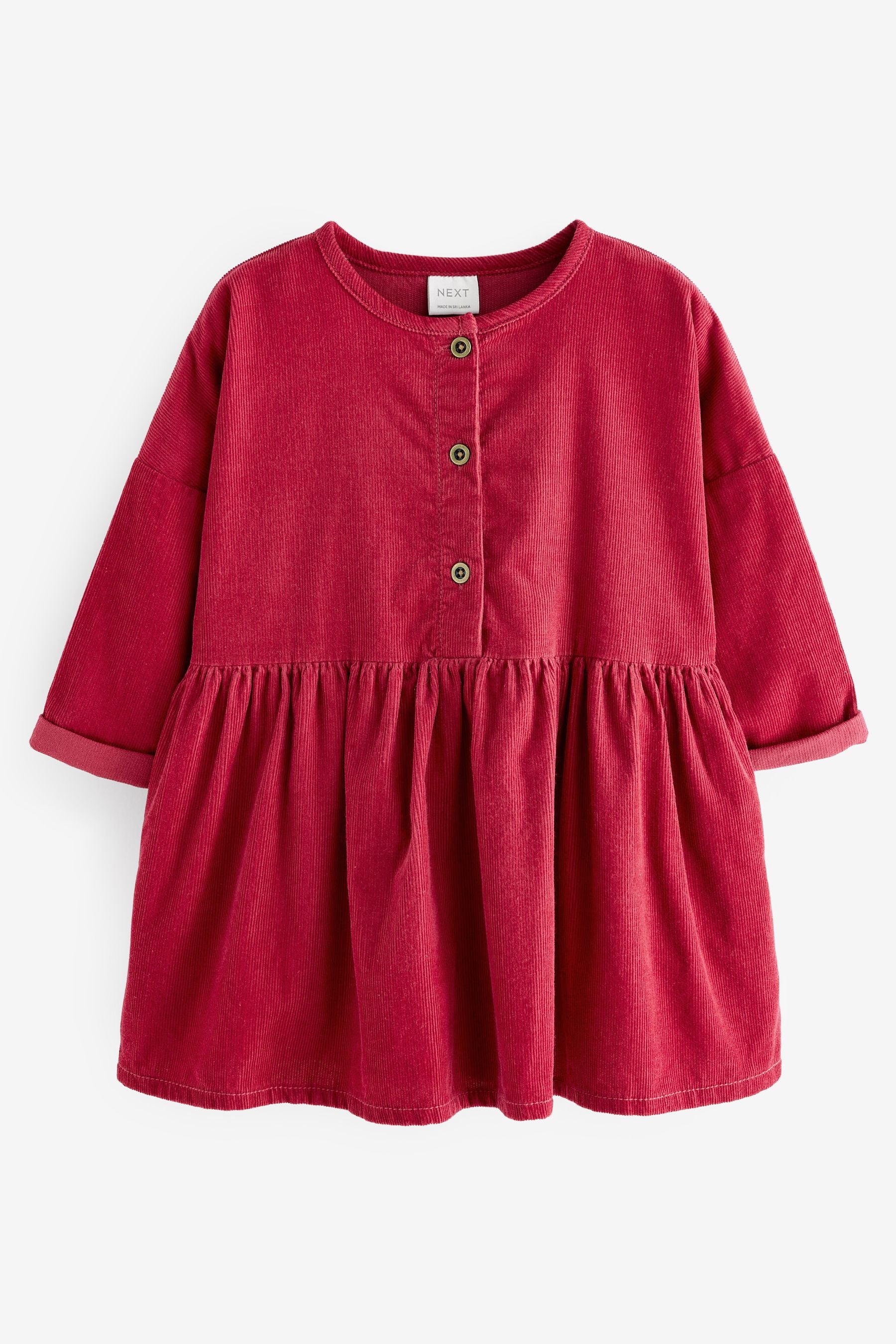 Raspberry Pink Corduroy Relaxed Dress (3mths-8yrs)