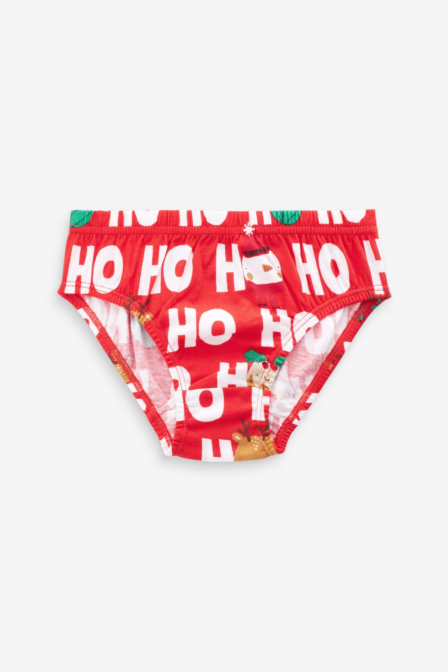 Red Christmas Briefs 3 Pack (1.5-10yrs)