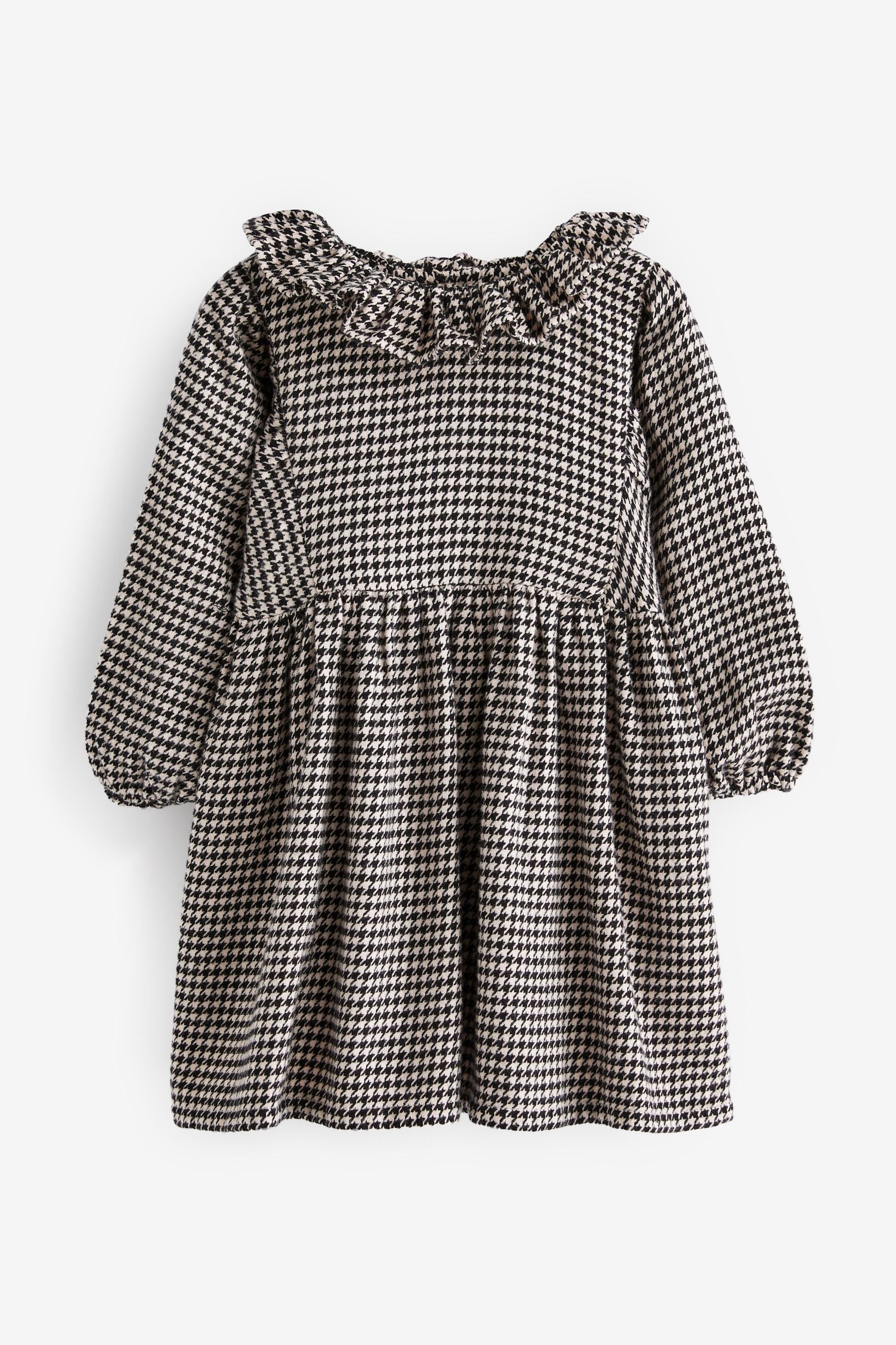 Black Check Ruffle Collar Dress (3mths-8yrs)