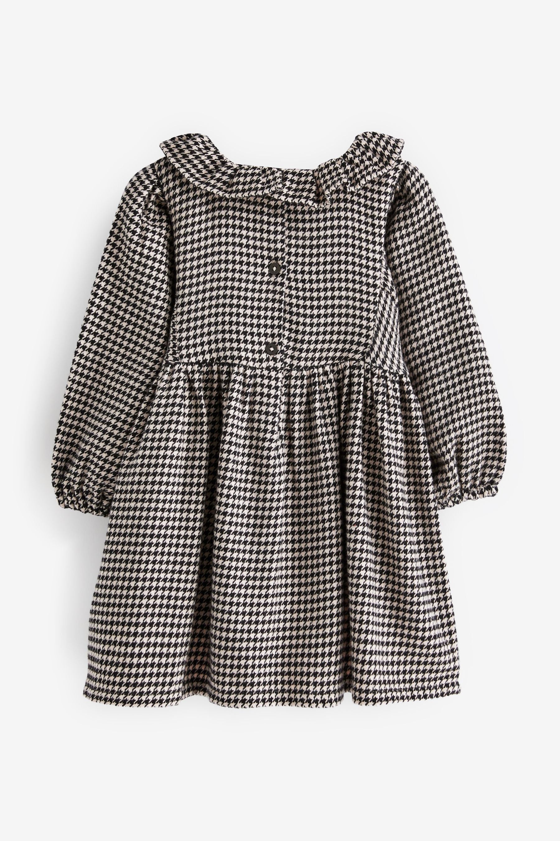 Black Check Ruffle Collar Dress (3mths-8yrs)