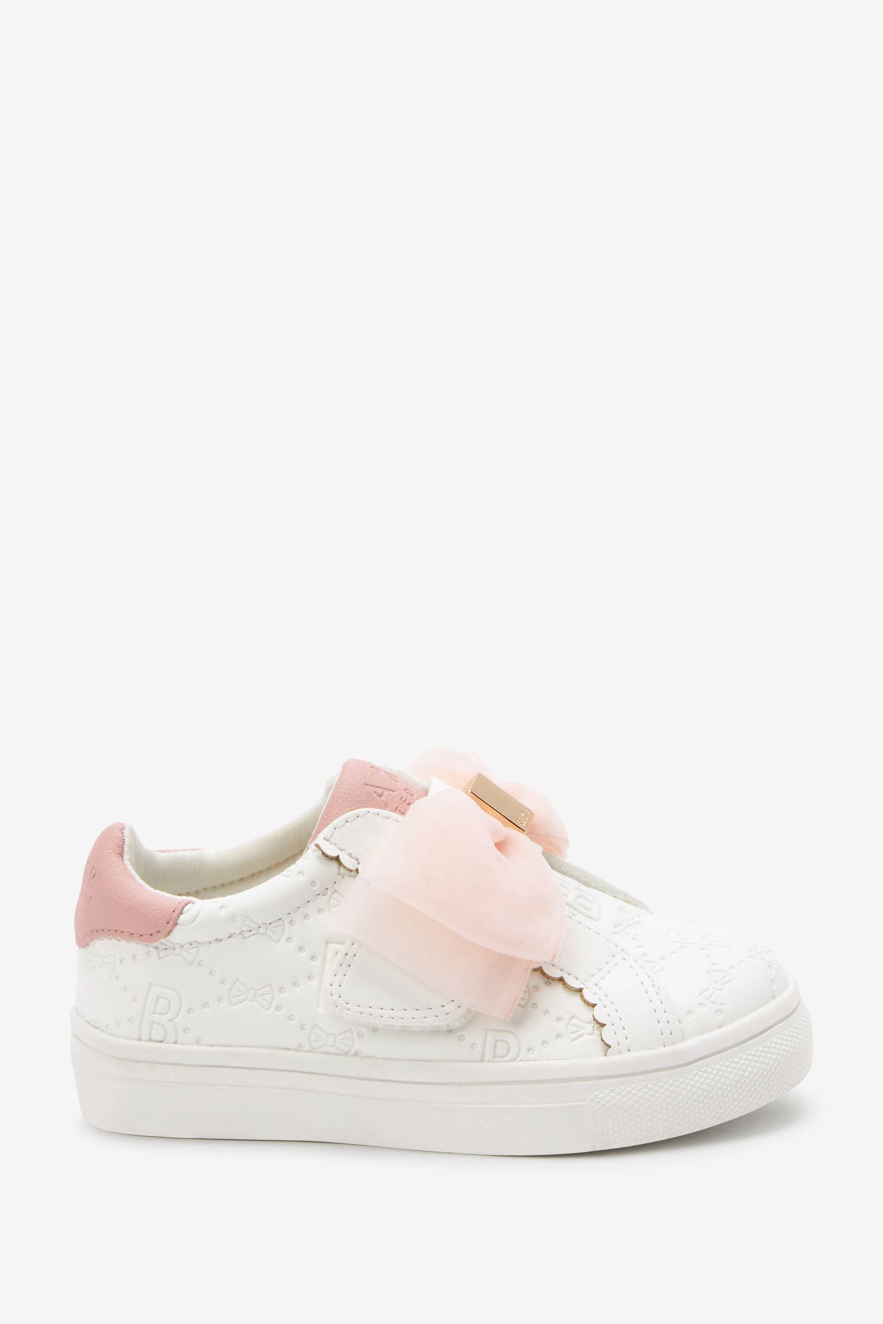 White Baker by Ted Baker Organza Bow Trainers