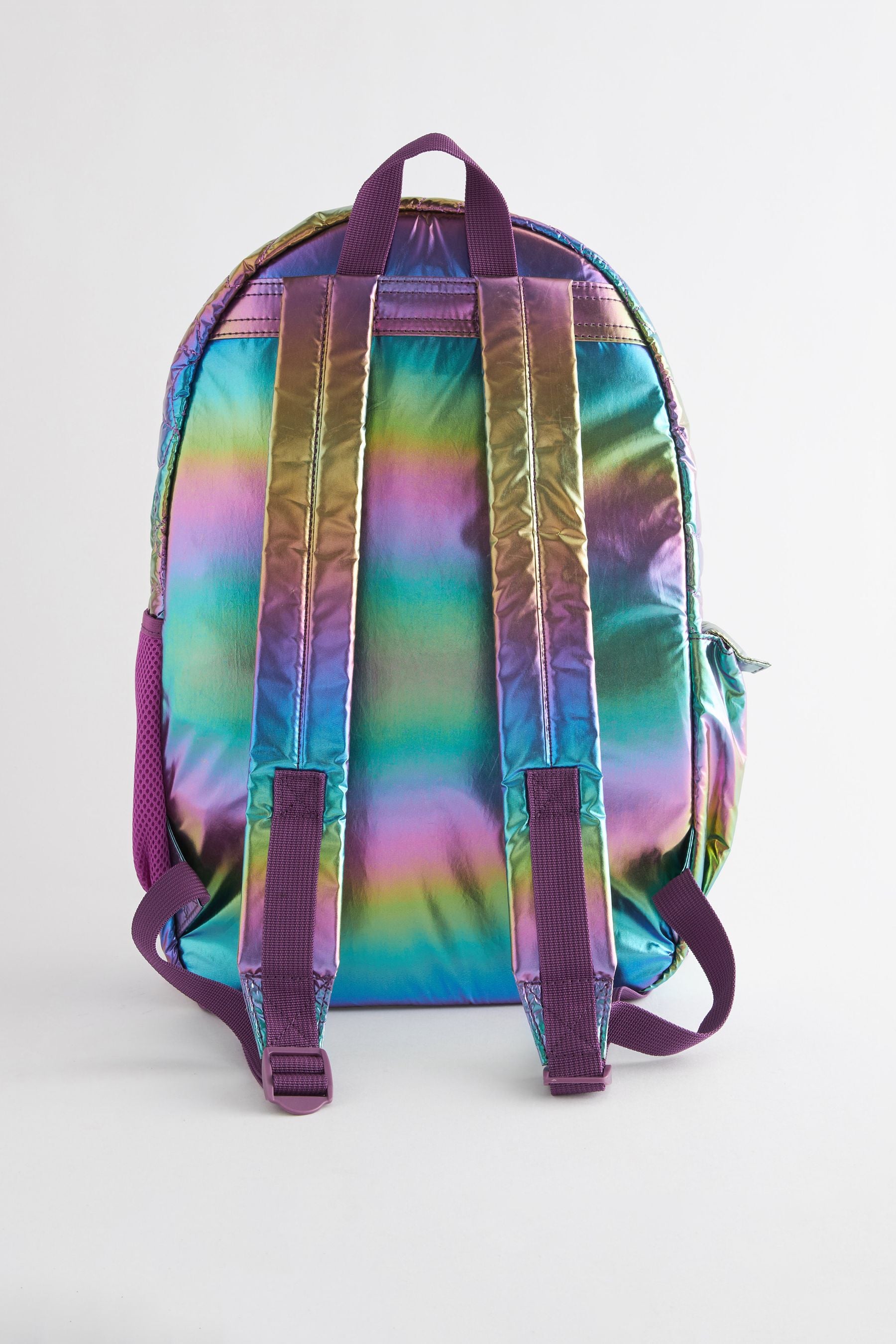 Metallic Quilted Backpack