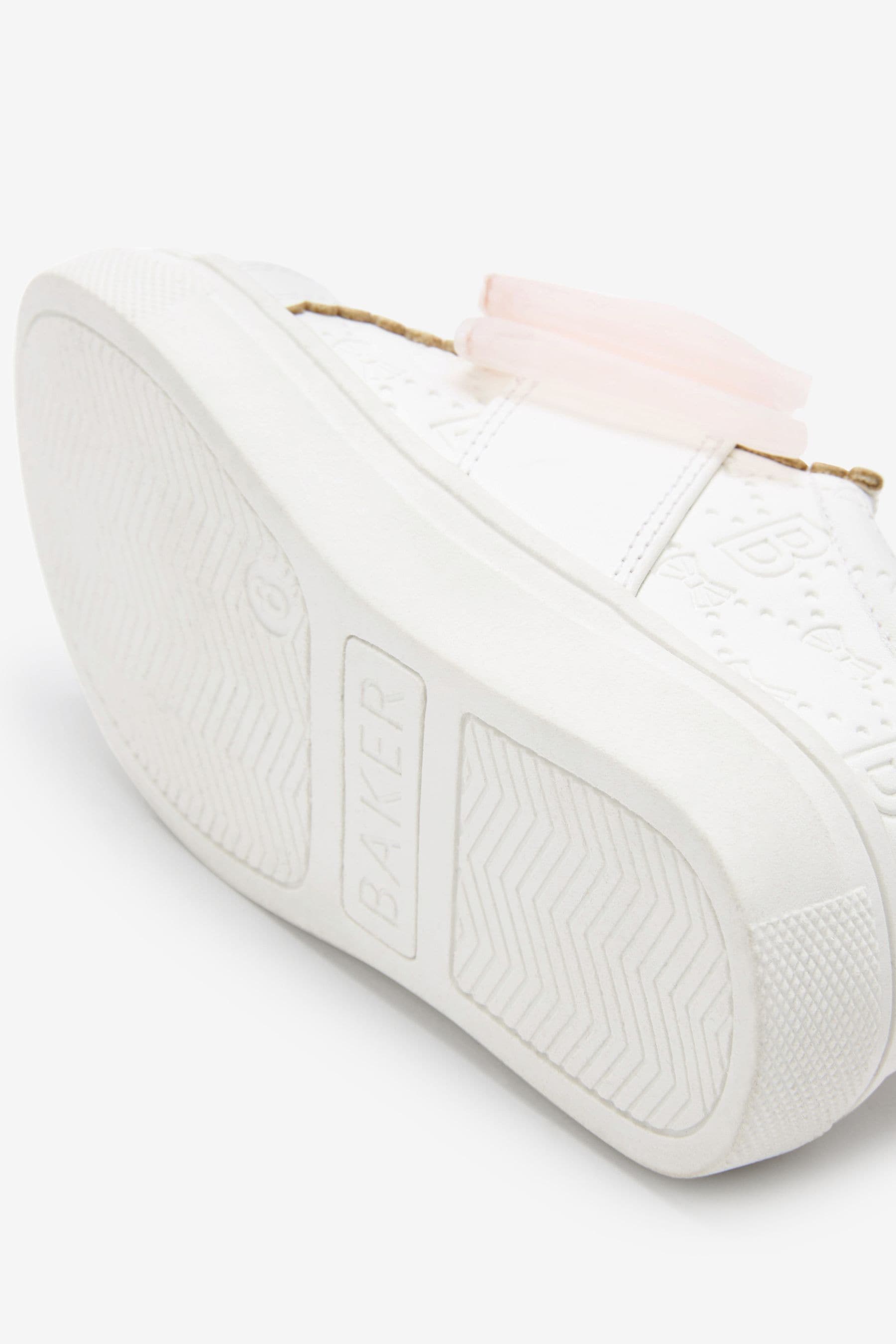 White Baker by Ted Baker Organza Bow Trainers