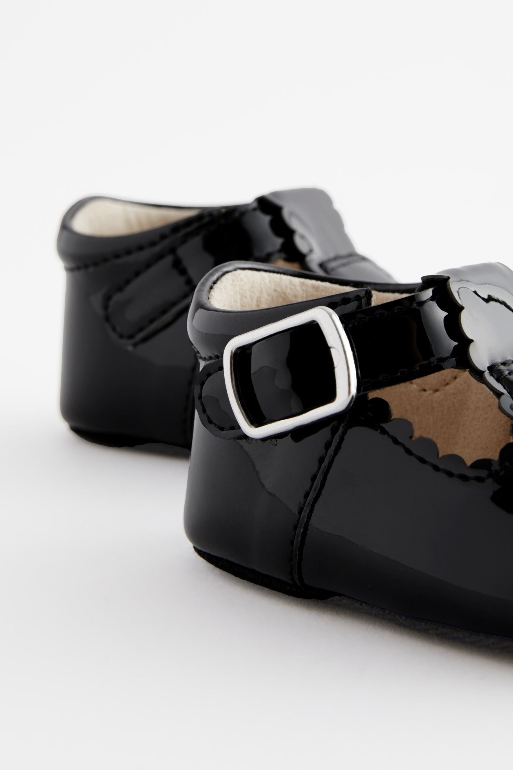 Black Baby T-Bar Shoes (0-24mths)