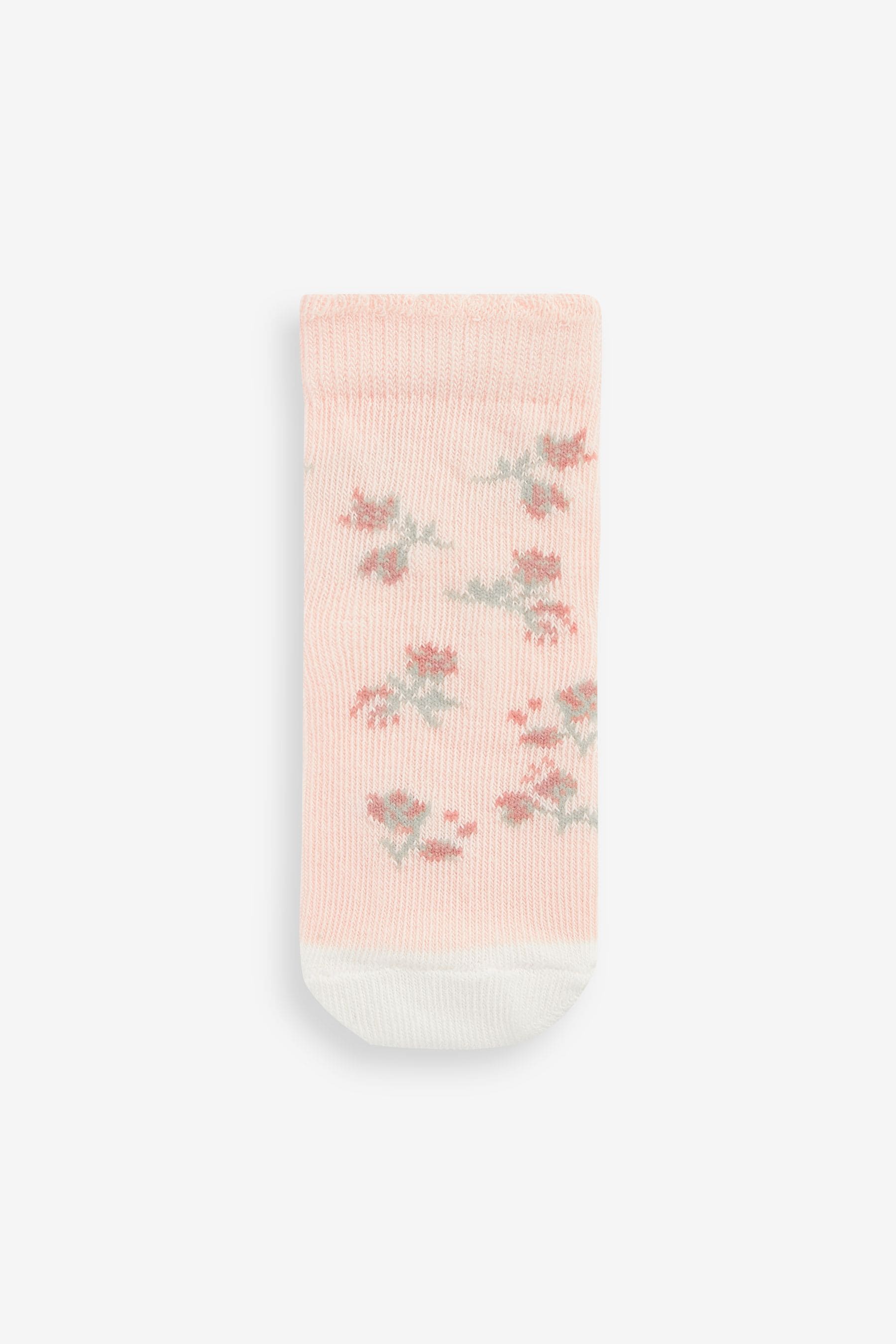 Pink Bunny Socks 5 Pack (0mths-2yrs)