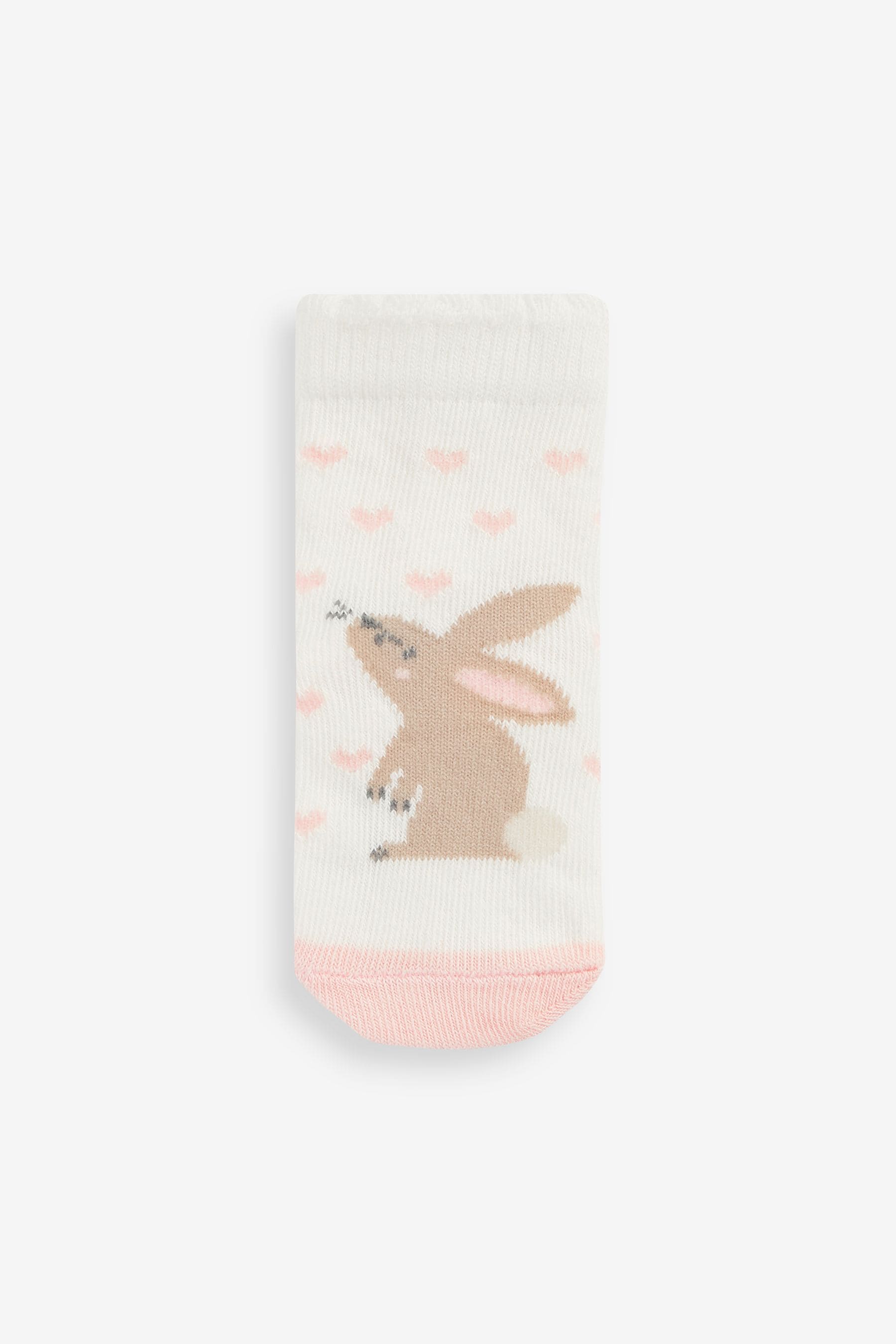 Pink Bunny Socks 5 Pack (0mths-2yrs)