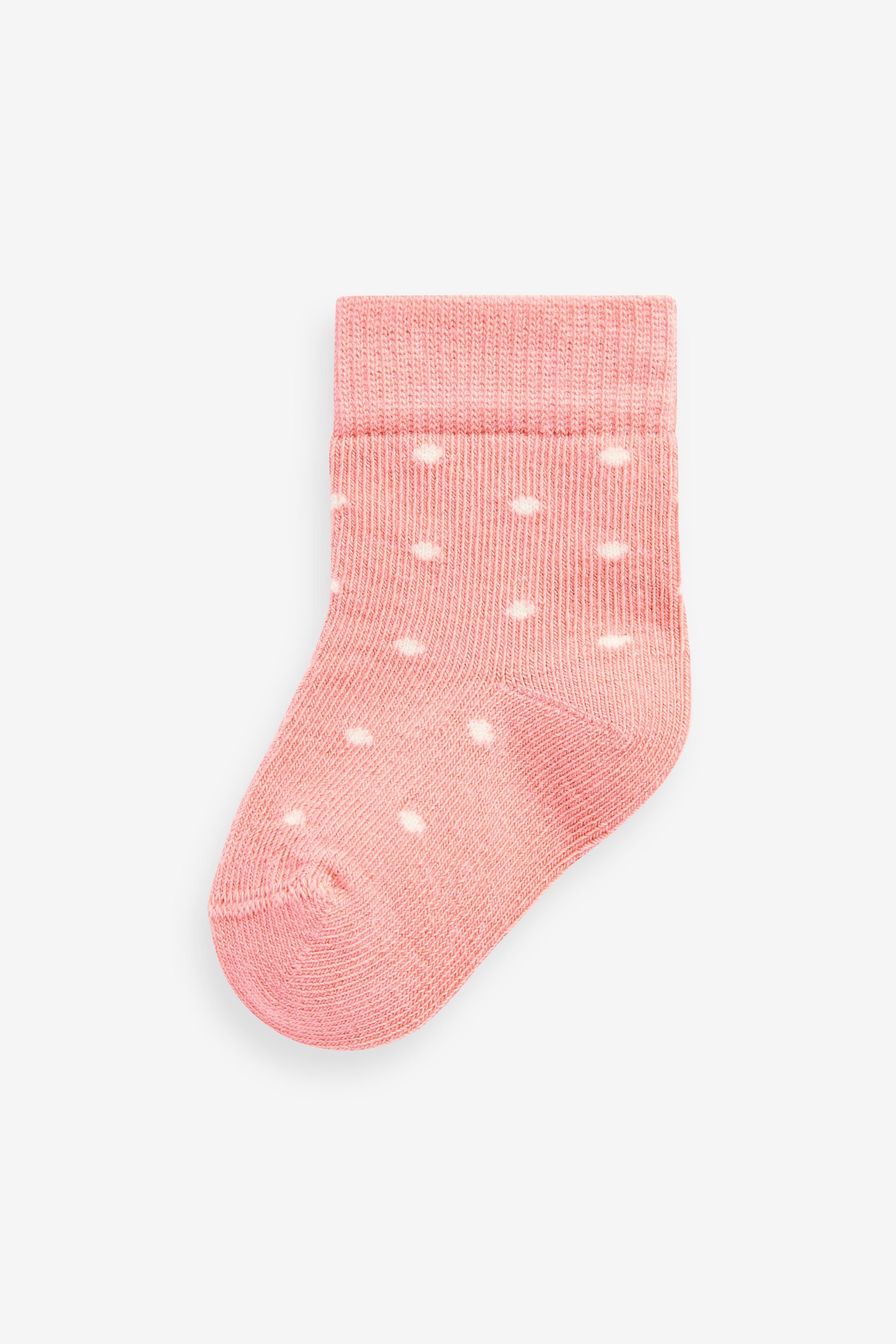 Muted Spot Baby Socks 5 Pack (0mths-2yrs)