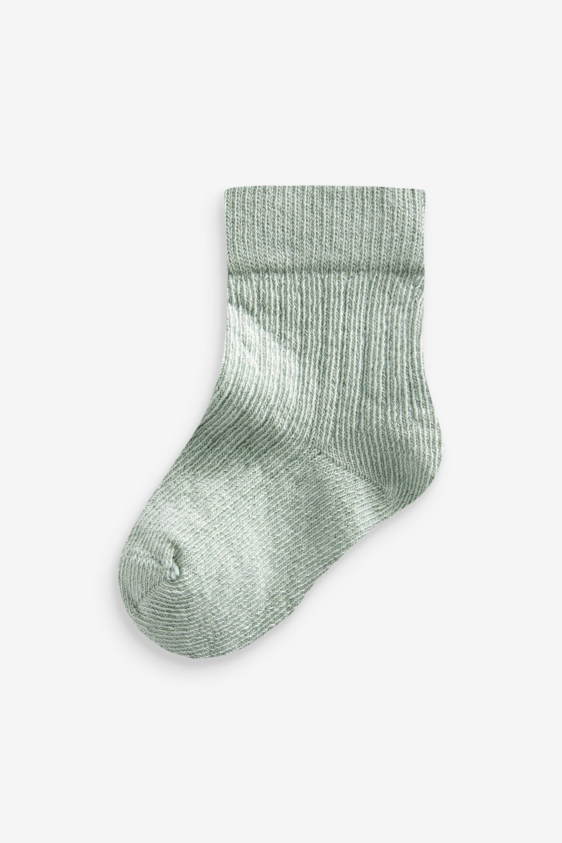 Mixed Muted 7 Pack Baby Socks (0mths-2yrs)