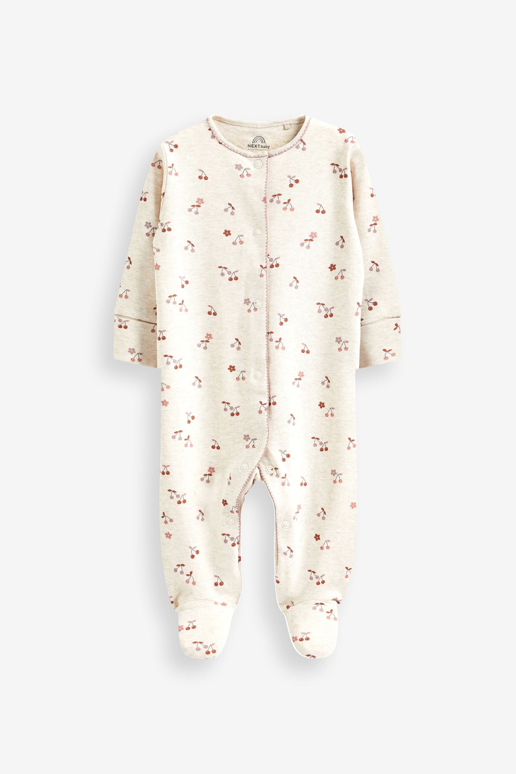 Neutral Baby Footed Sleepsuits 5 Pack (0-2yrs)