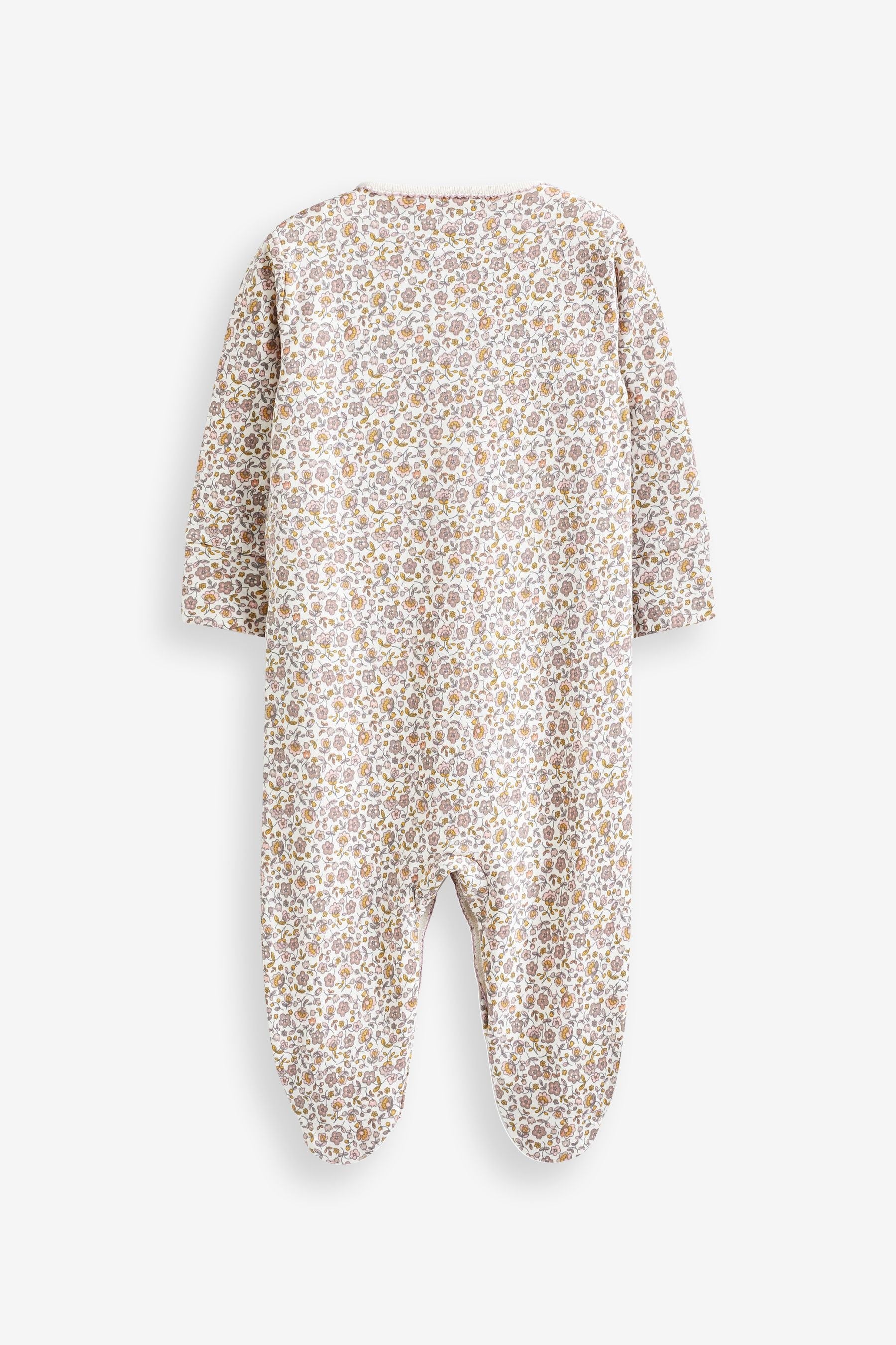 Neutral Baby Footed Sleepsuits 5 Pack (0-2yrs)