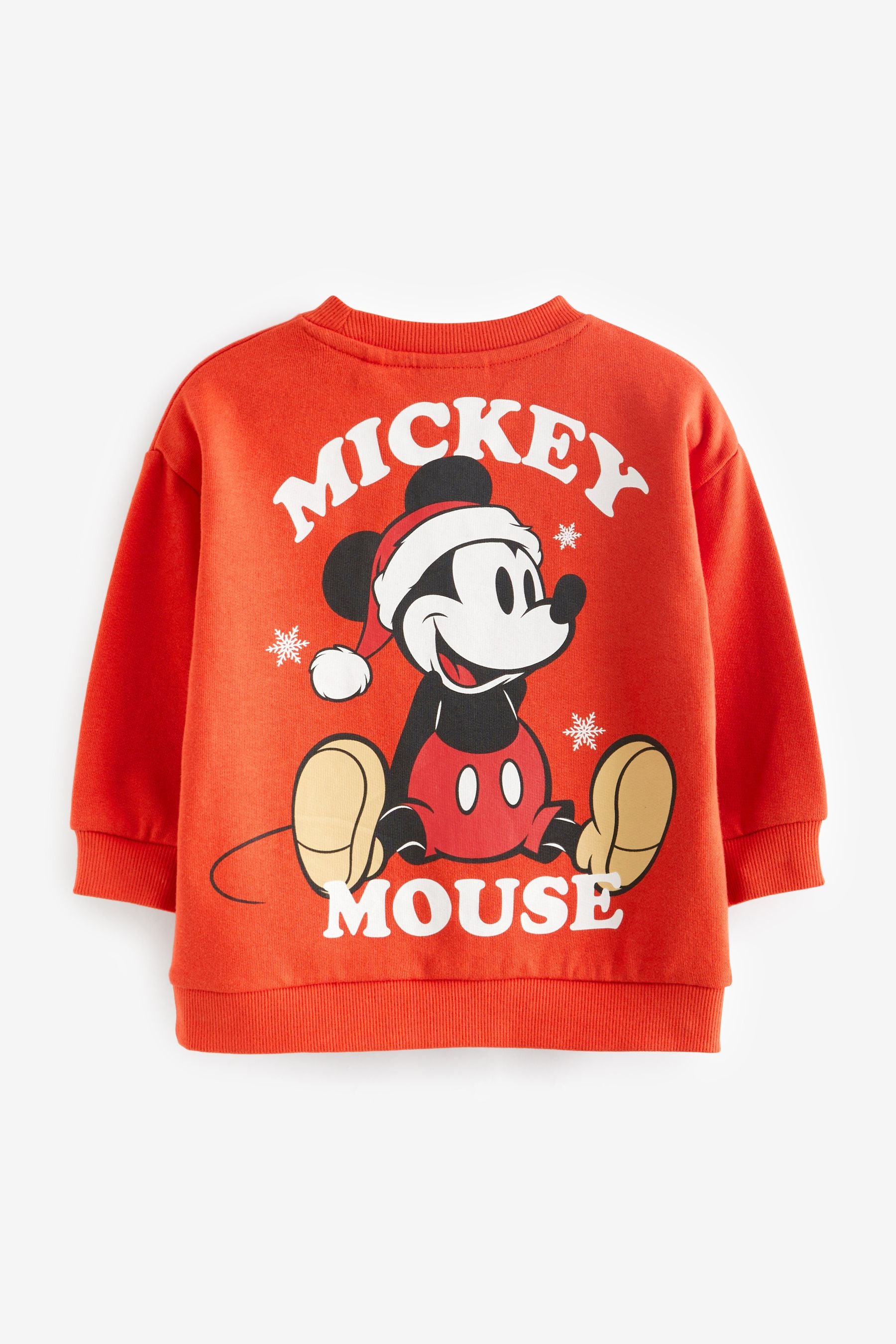 Red Mickey Mouse Christmas Jersey Sweatshirt (3mths-8yrs)