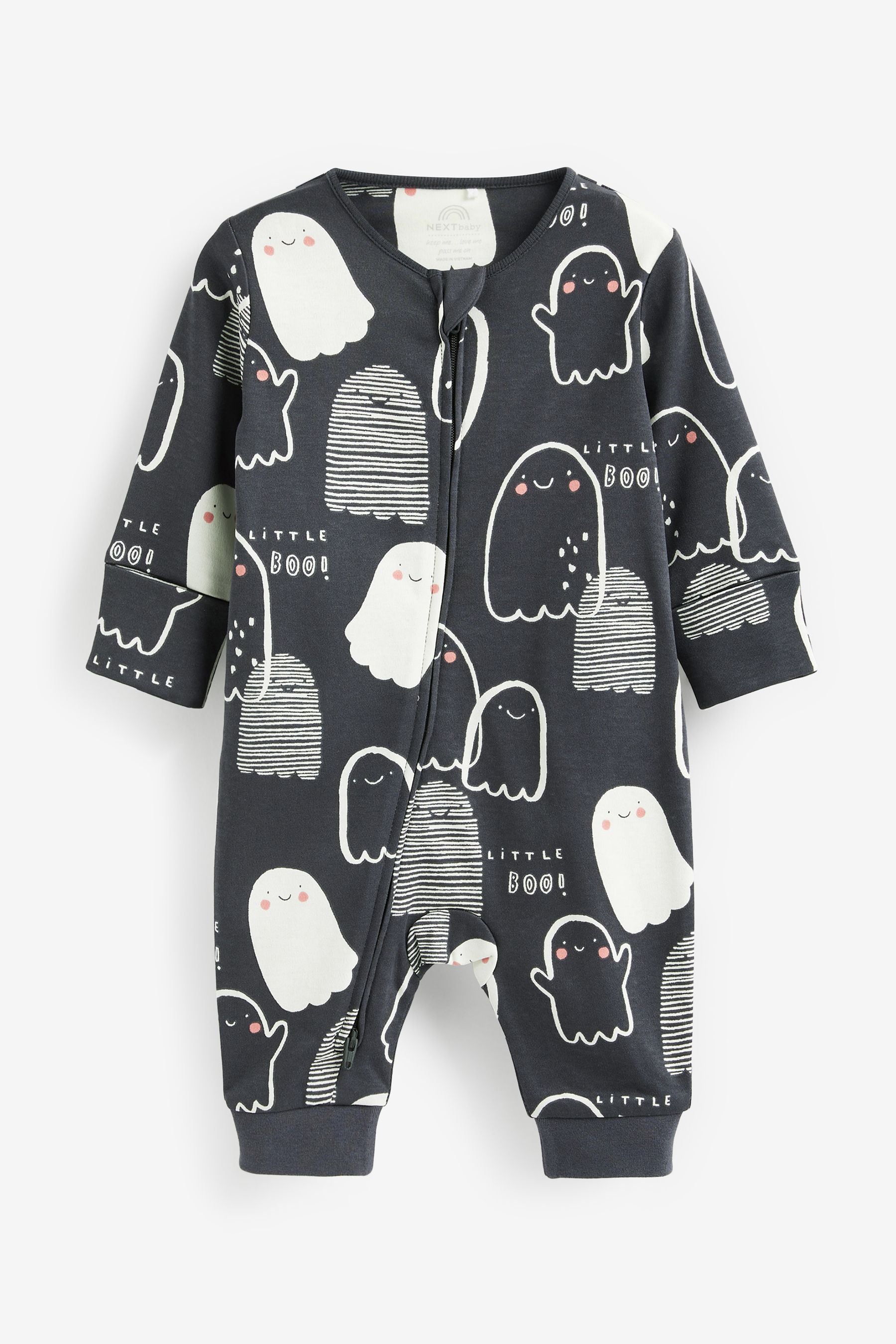 Black Glow in The Dark Halloween Footless Sleepsuit (0mths-3yrs)