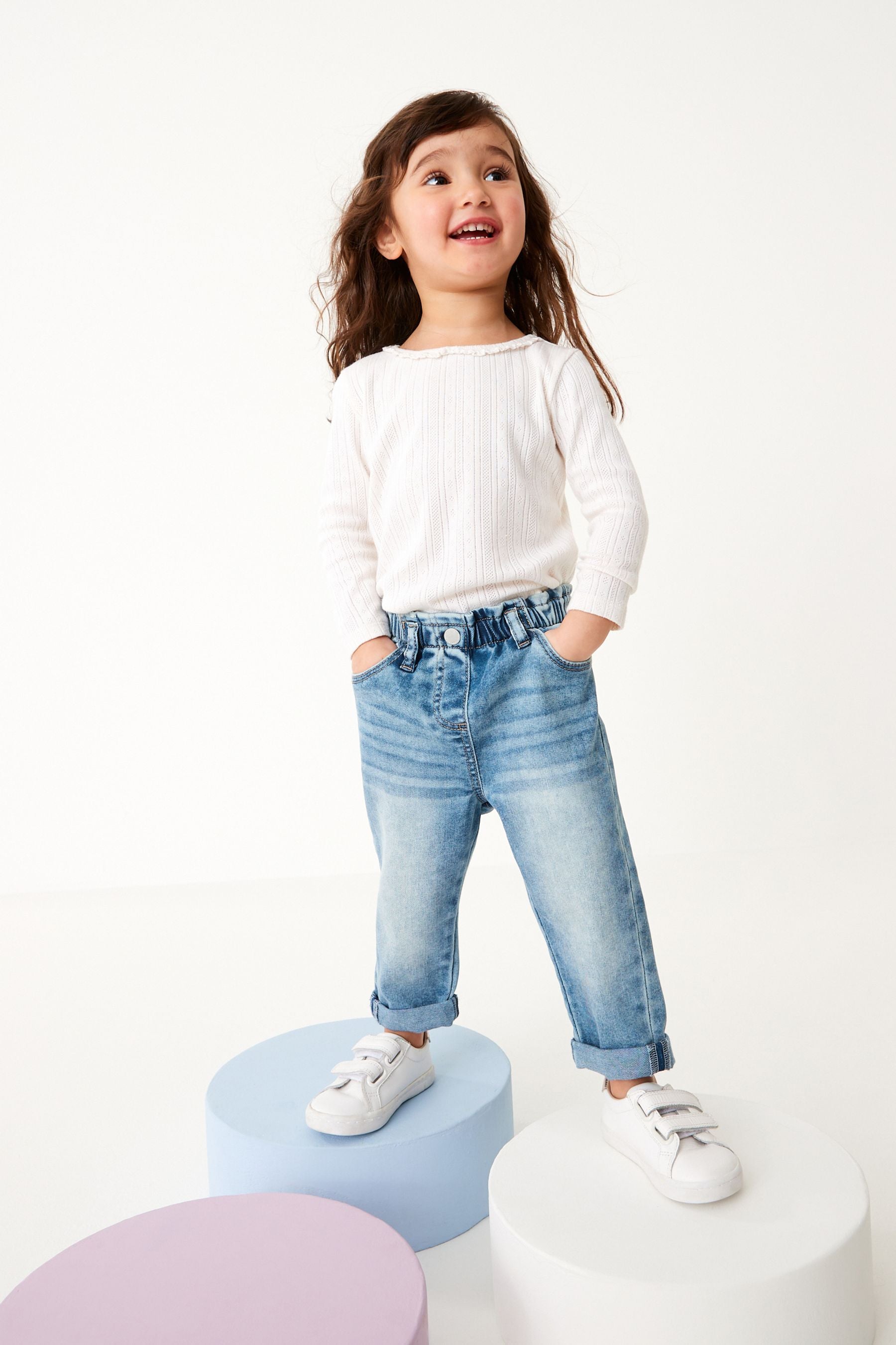 Denim Mid Wash Mom Jeans (3mths-7yrs)