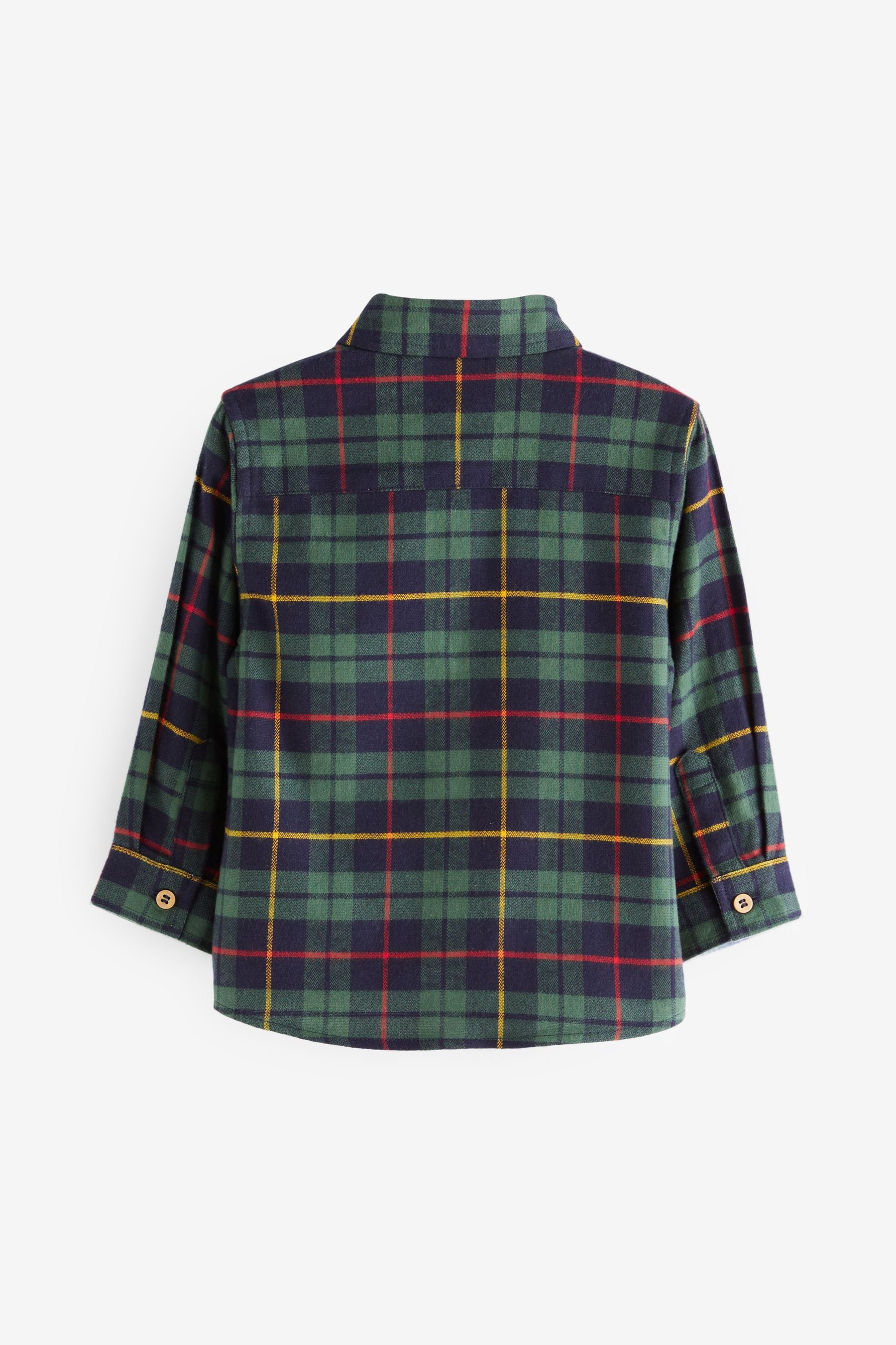 Green Long Sleeve Check Shirt (3mths-7yrs)