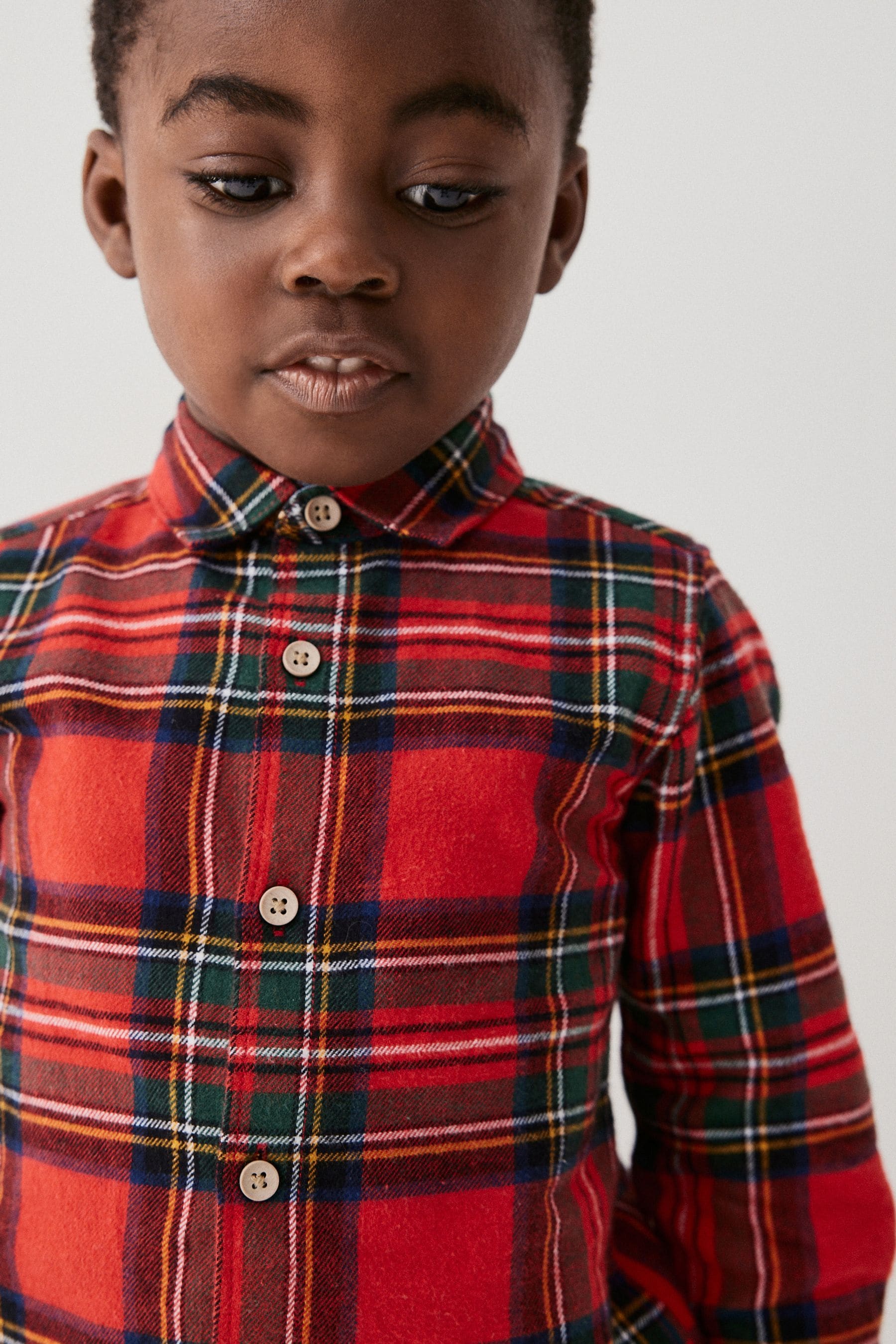 Red Long Sleeve Check Shirt (3mths-7yrs)