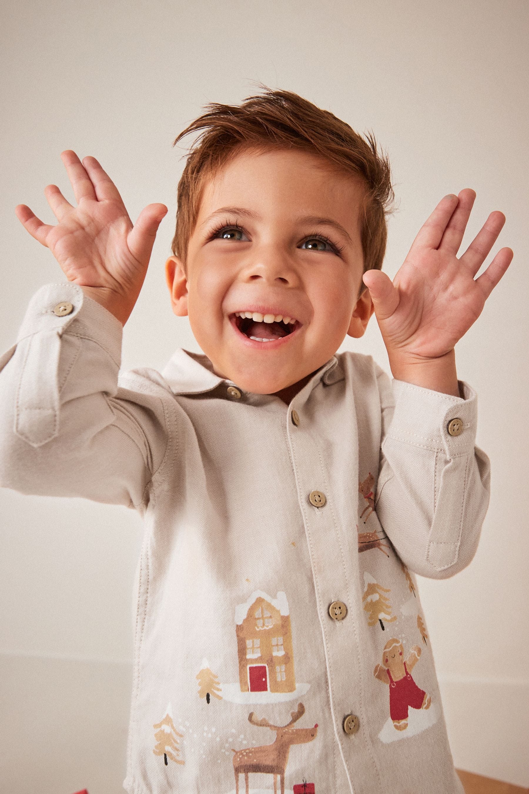 Brown Christmas Shirt (3mths-7yrs)