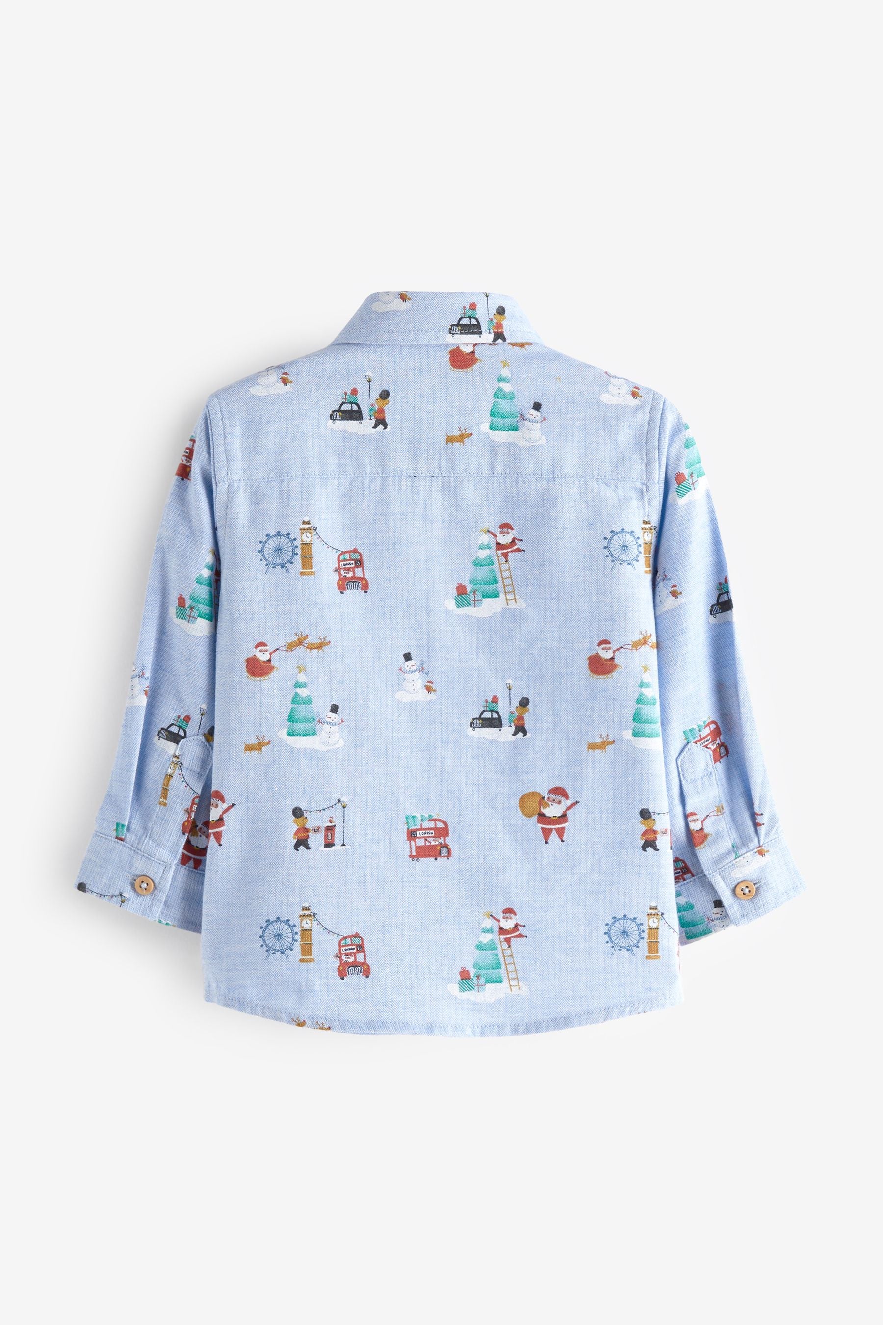 Blue Christmas Shirt (3mths-7yrs)