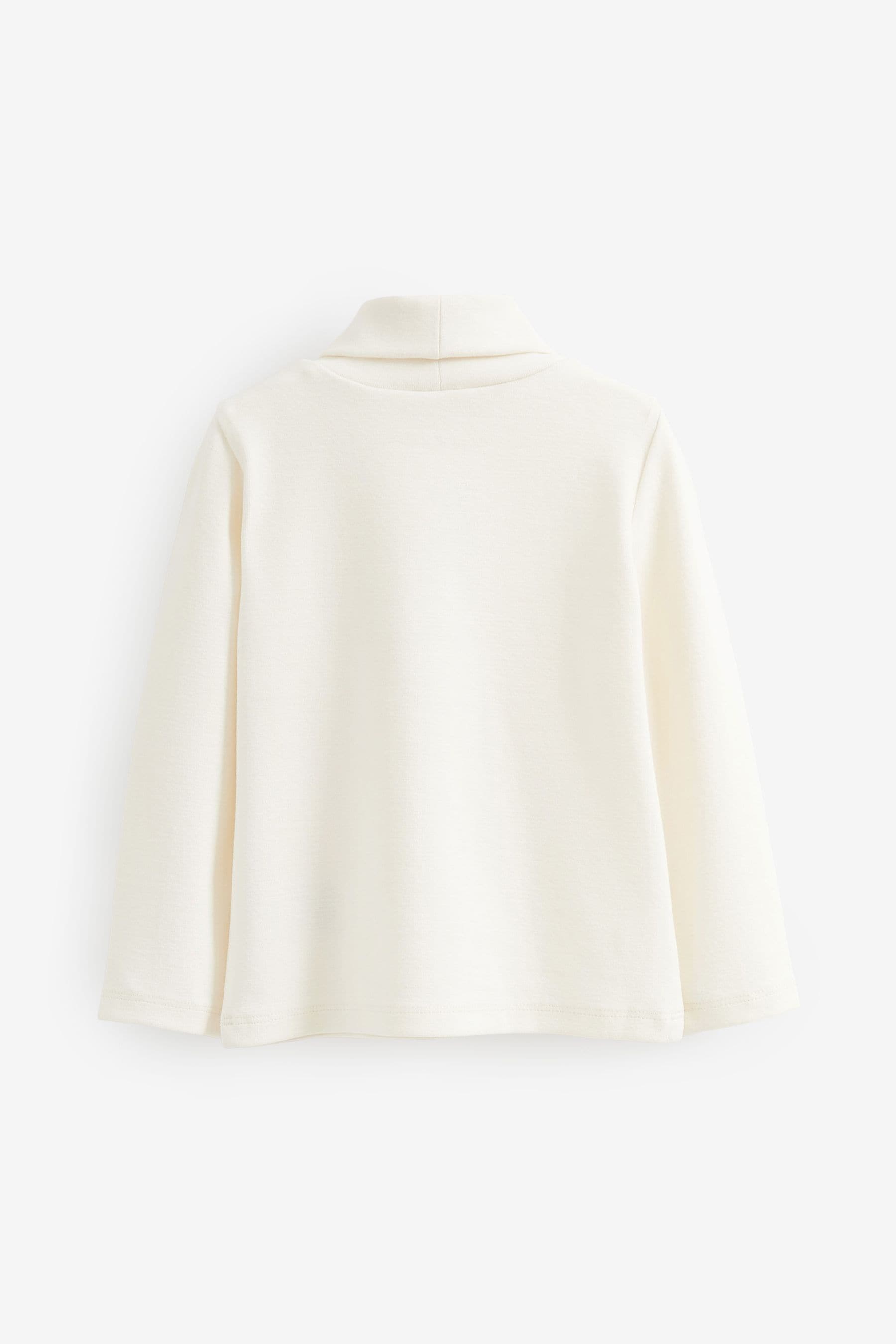 Ecru White Roll Neck Top (3mths-7yrs)