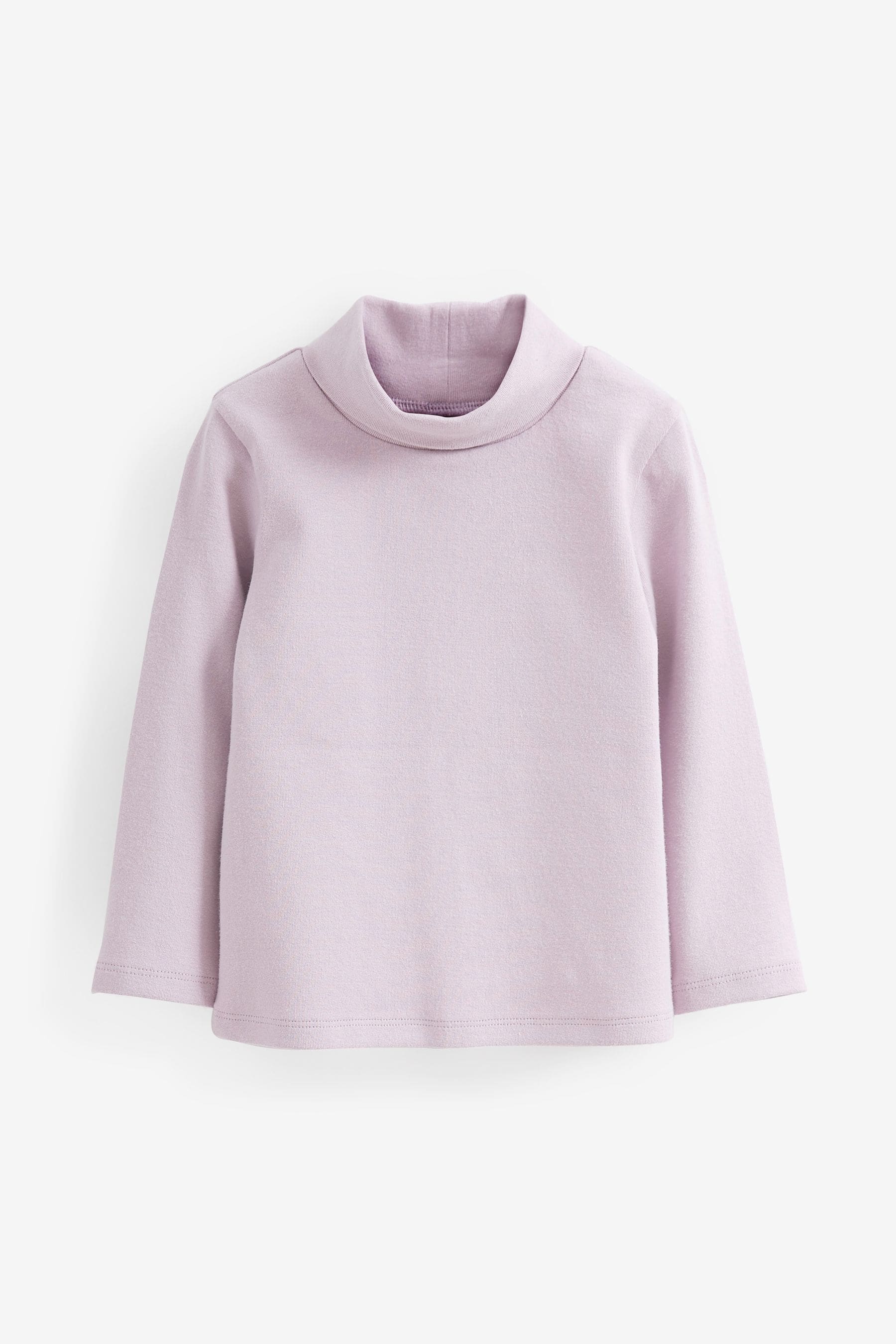 Lilac Purple Roll Neck Top (3mths-7yrs)