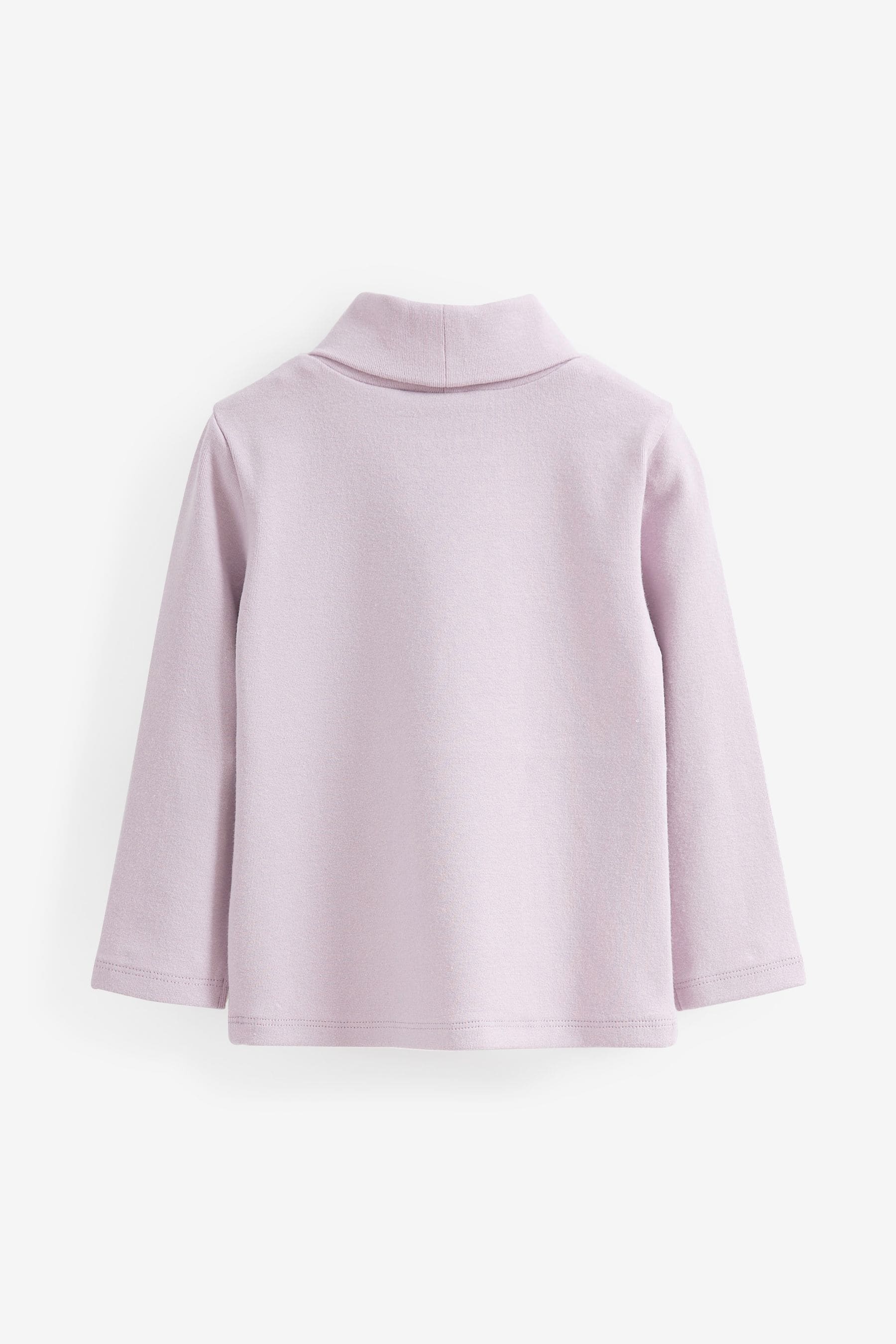 Lilac Purple Roll Neck Top (3mths-7yrs)