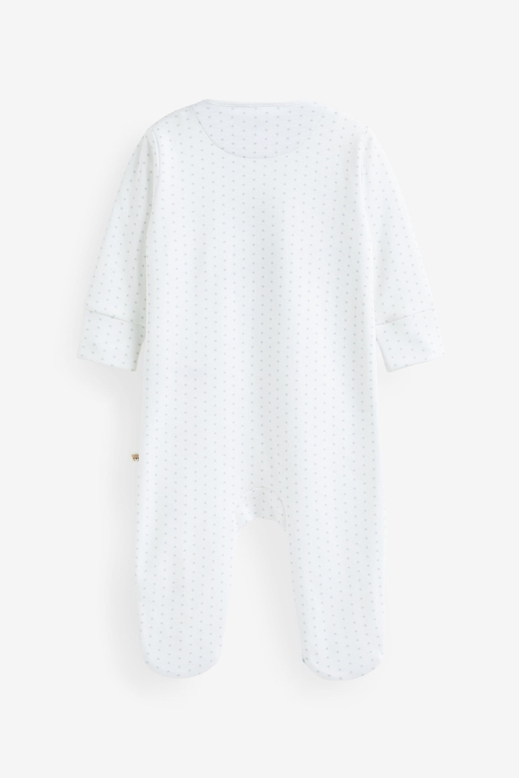 White/Blue Bear Family Sleepsuit 1 Pack (0-2yrs)