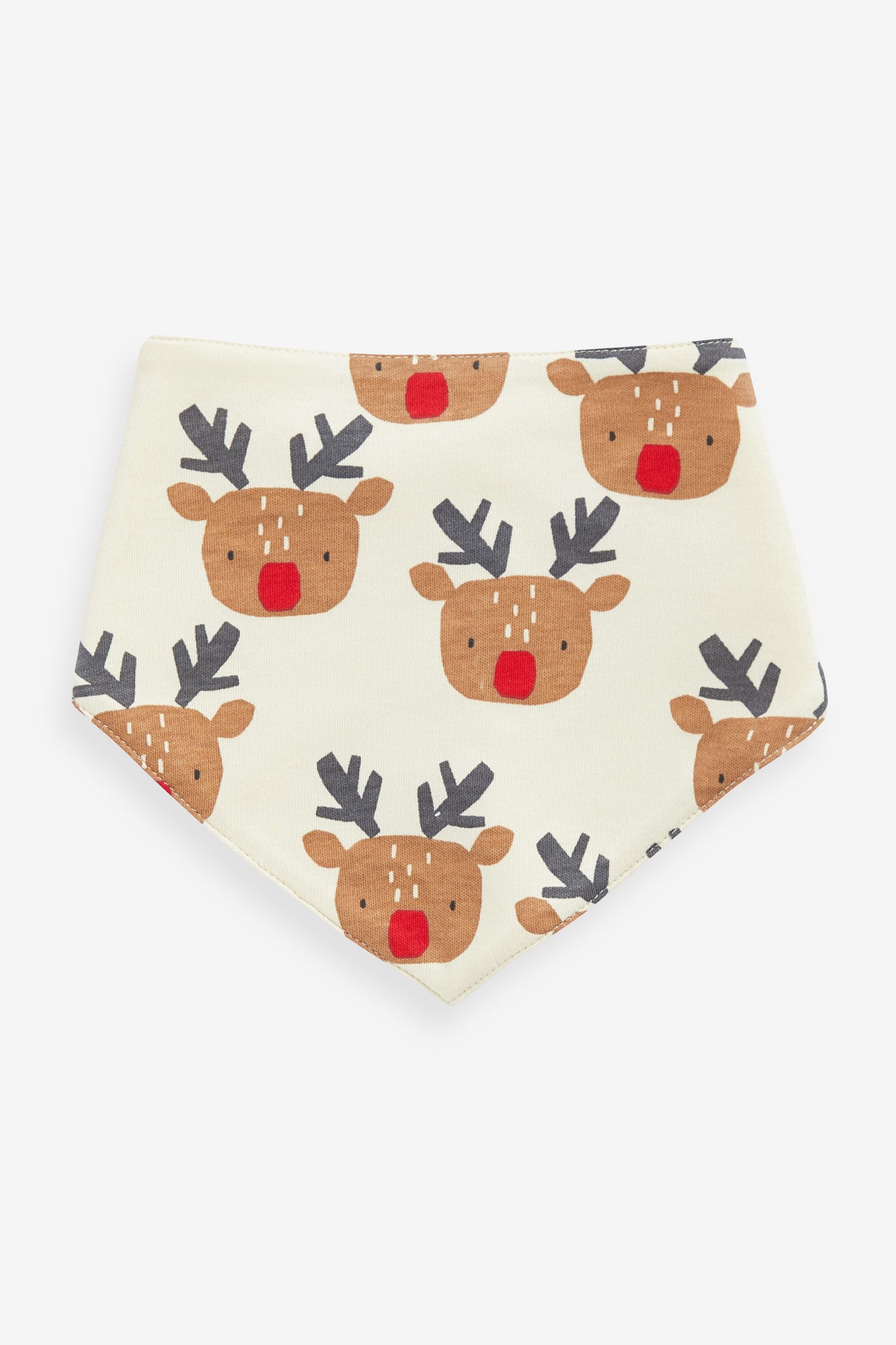 Red Christmas Character Baby Bibs 3 Pack