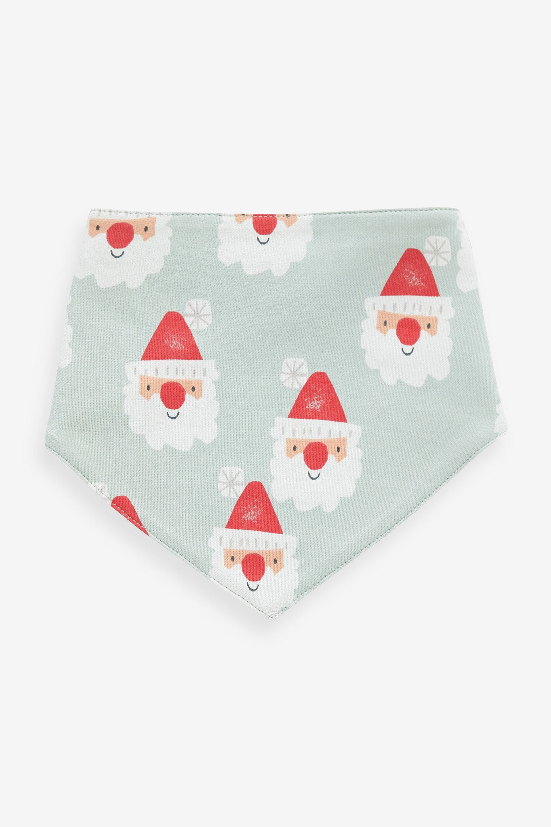 Red Christmas Character Baby Bibs 3 Pack