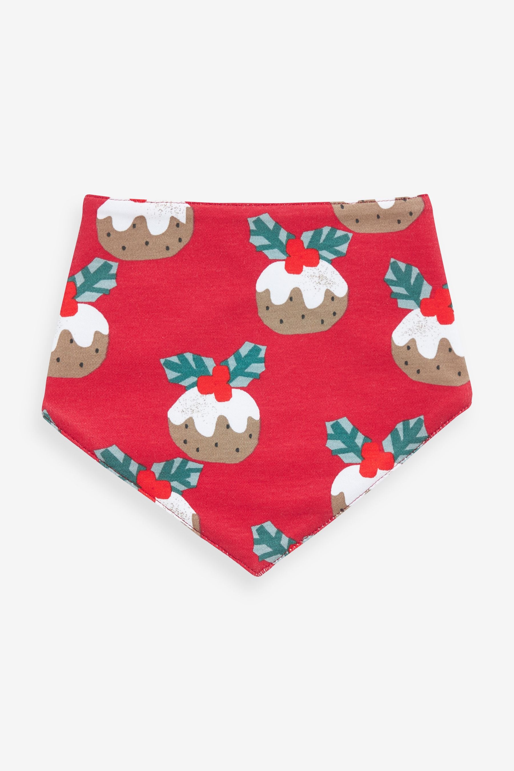 Red Christmas Character Baby Bibs 3 Pack