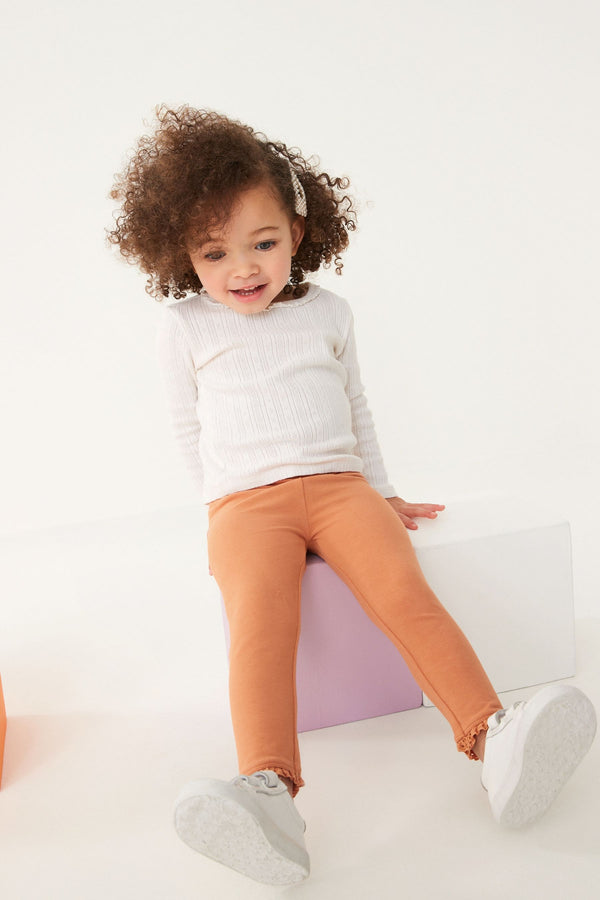 Burnt Orange Basic Leggings (3mths-7yrs)