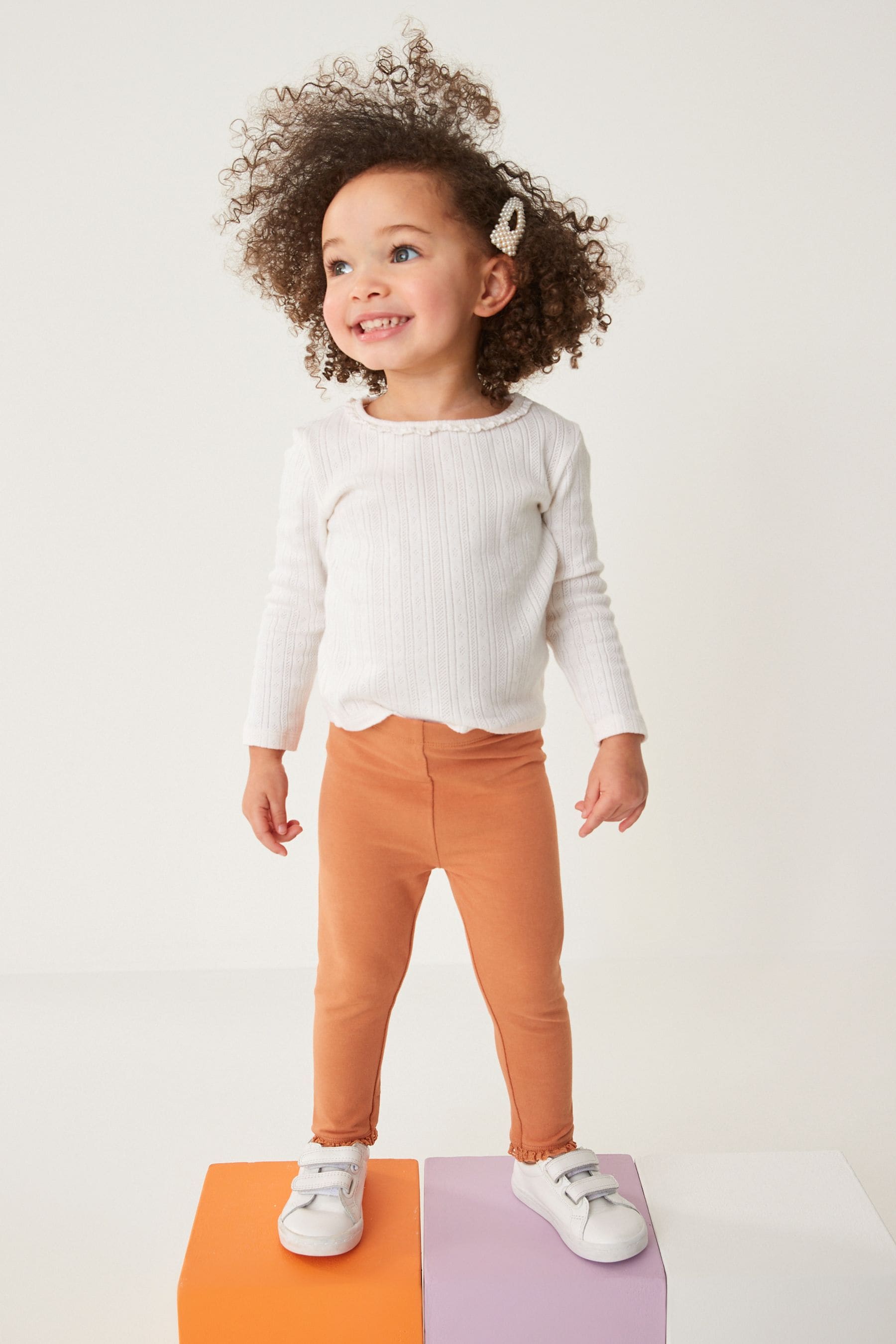 Burnt Orange Basic Leggings (3mths-7yrs)