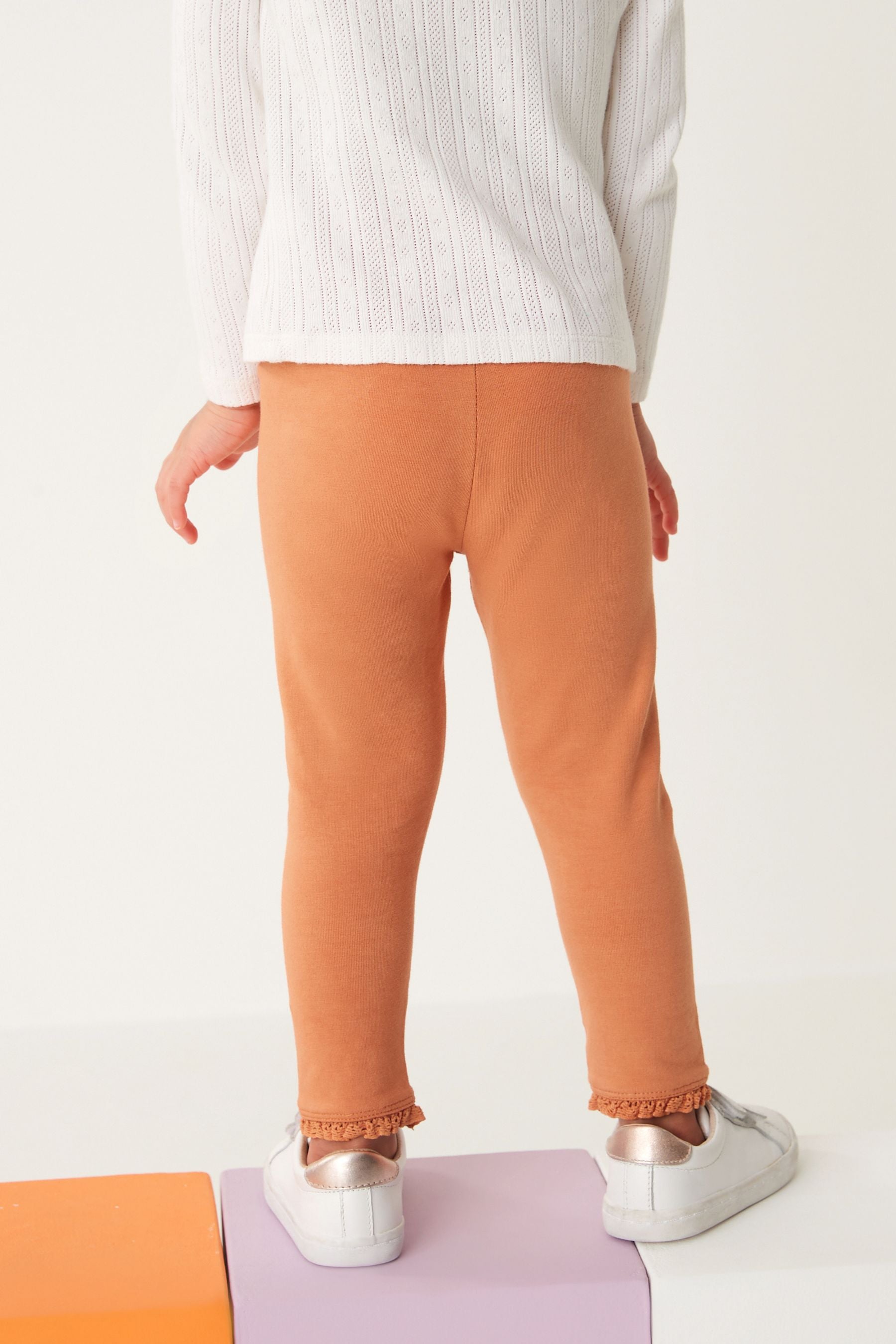 Burnt Orange Basic Leggings (3mths-7yrs)