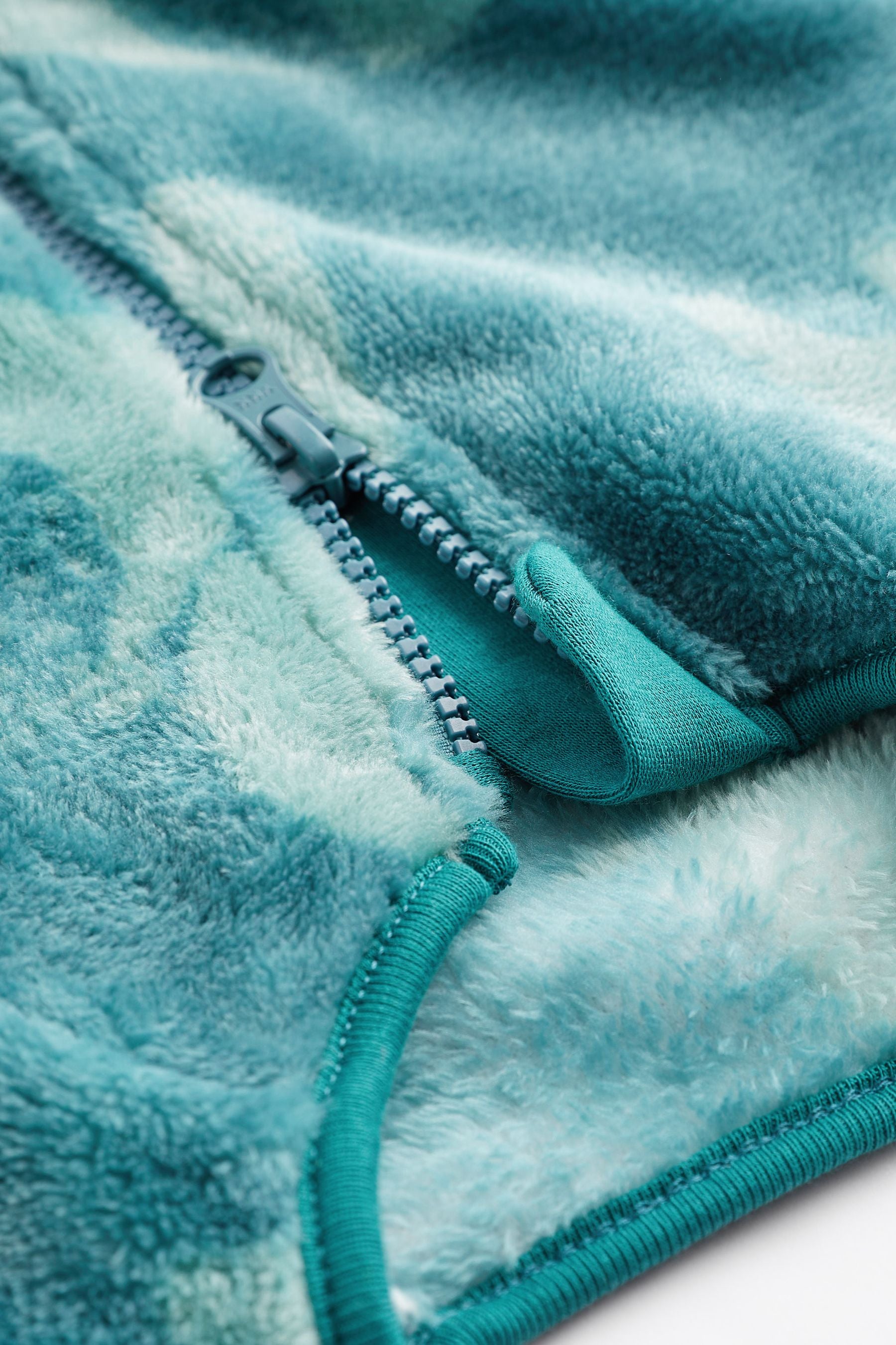 Teal Blue Baby Fleece Sleepsuit