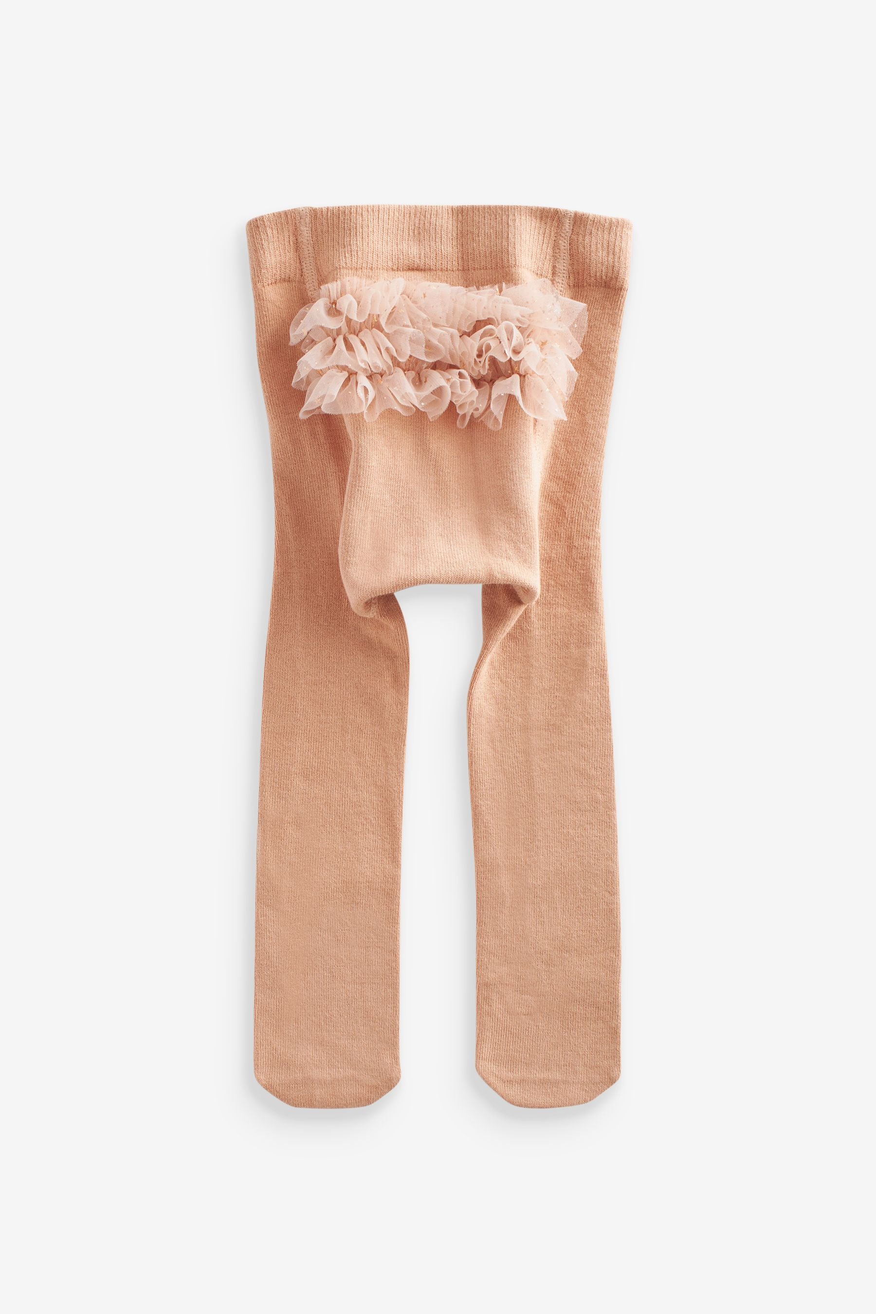 Pink/Cream Baby Tights 2 Pack (0mths-2yrs)