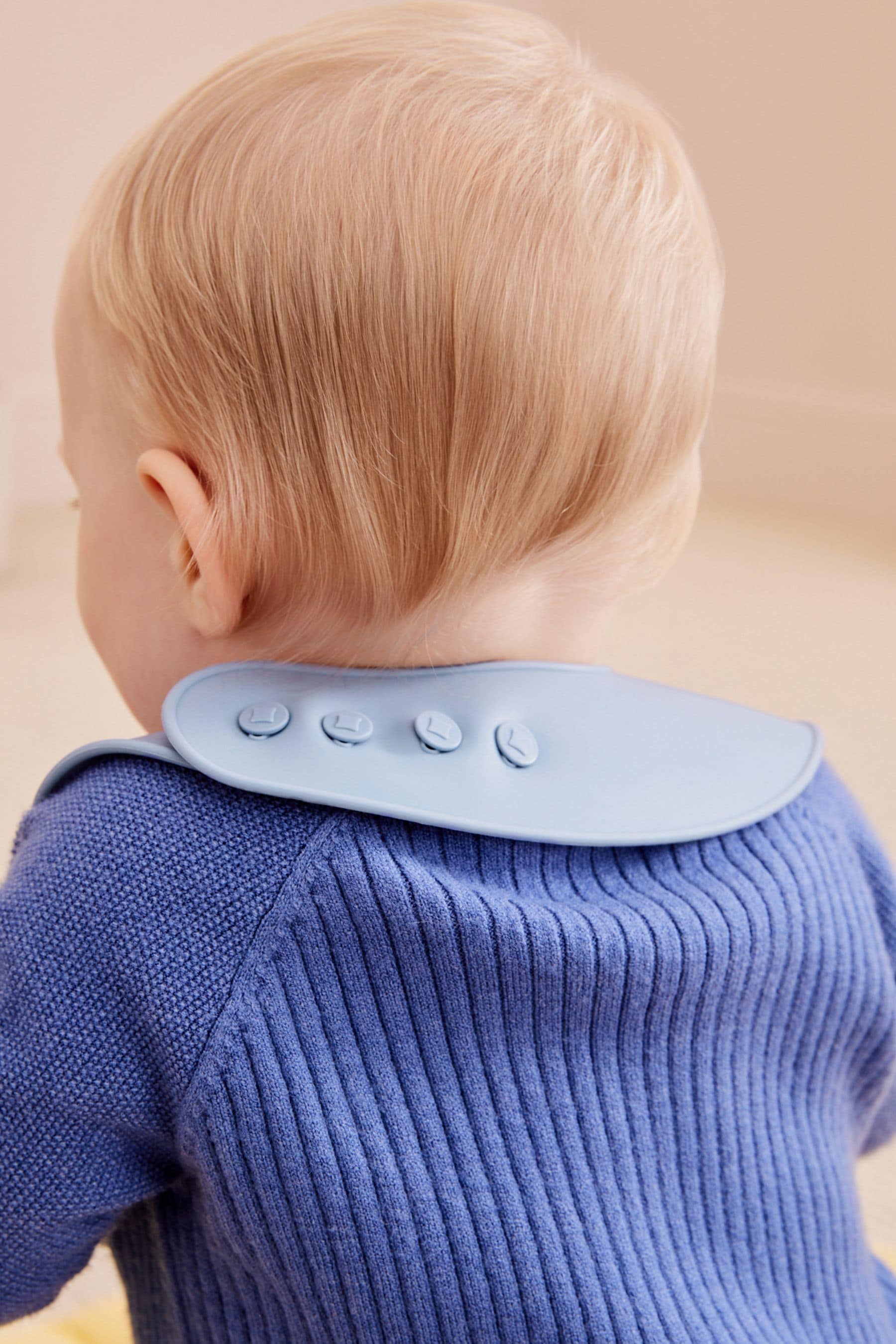 Blue Silicone Bib