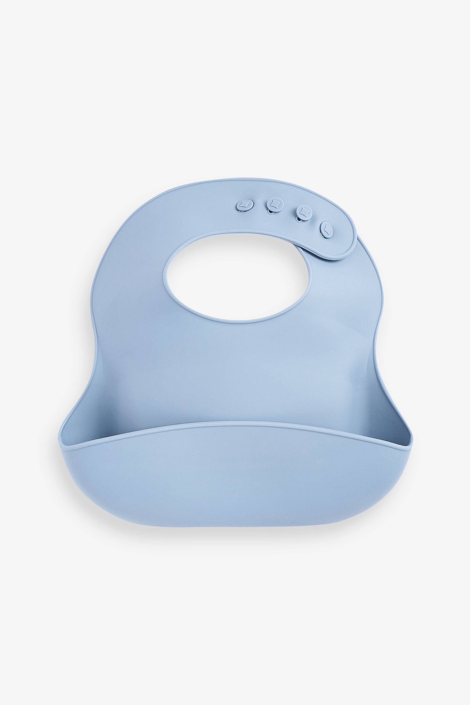 Blue Silicone Bib