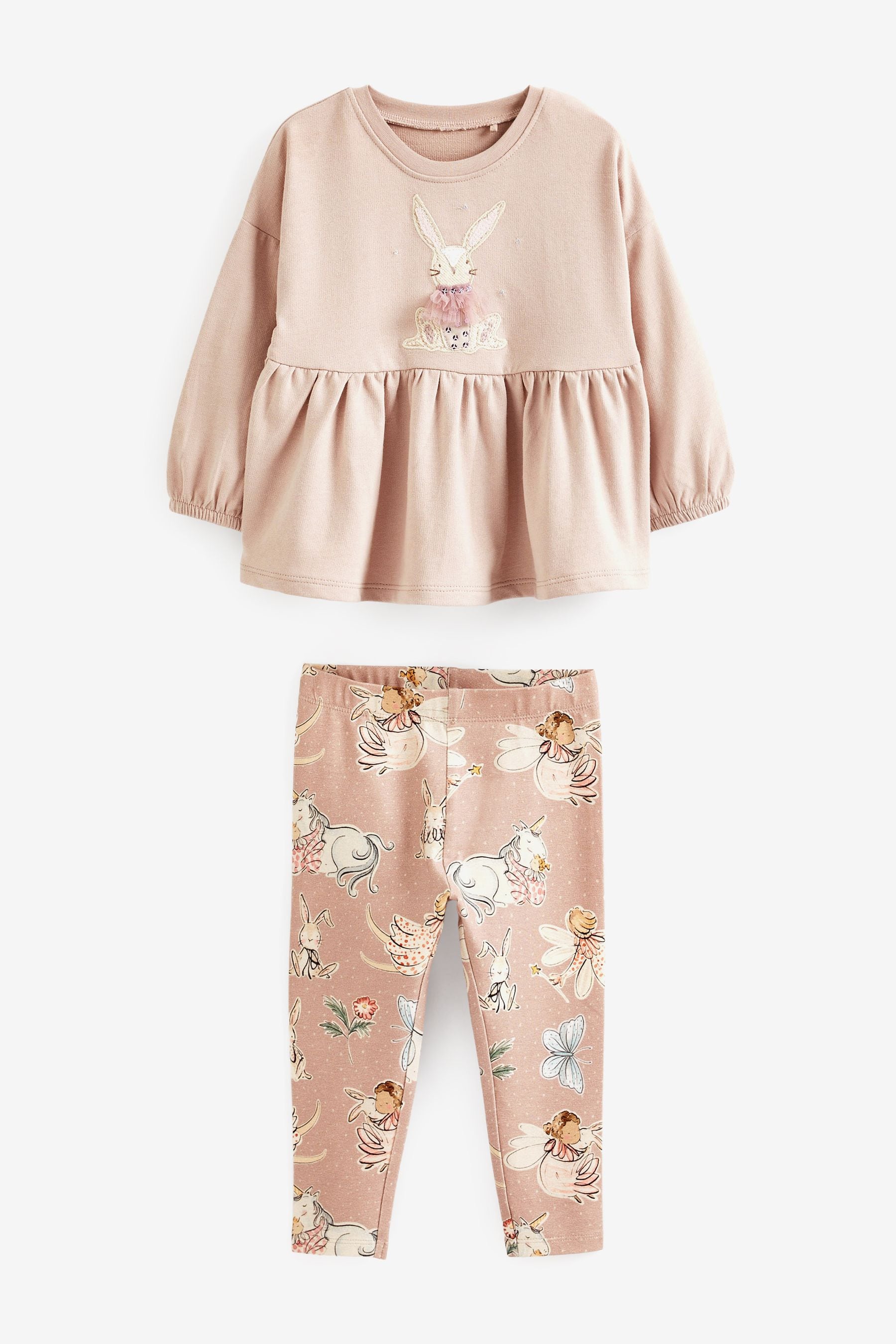 Pink Bunny Top and Legging Set (3mths-7yrs)