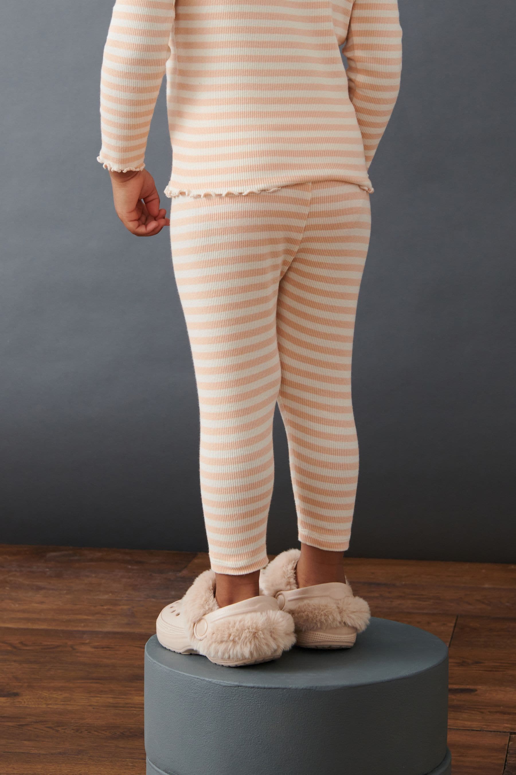 Neutral Rib Jersey Leggings (3mths-7yrs)