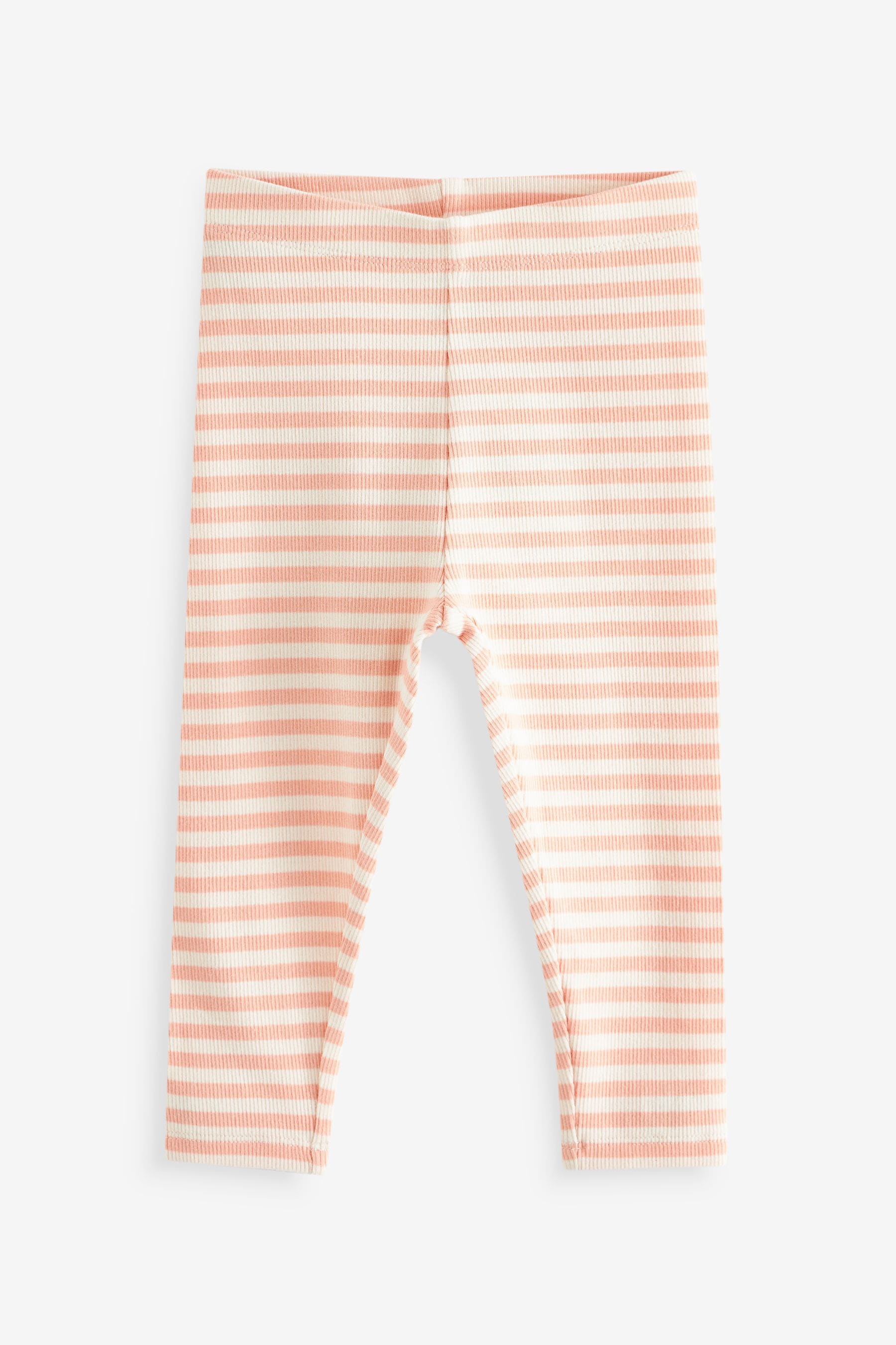 Neutral Rib Jersey Leggings (3mths-7yrs)