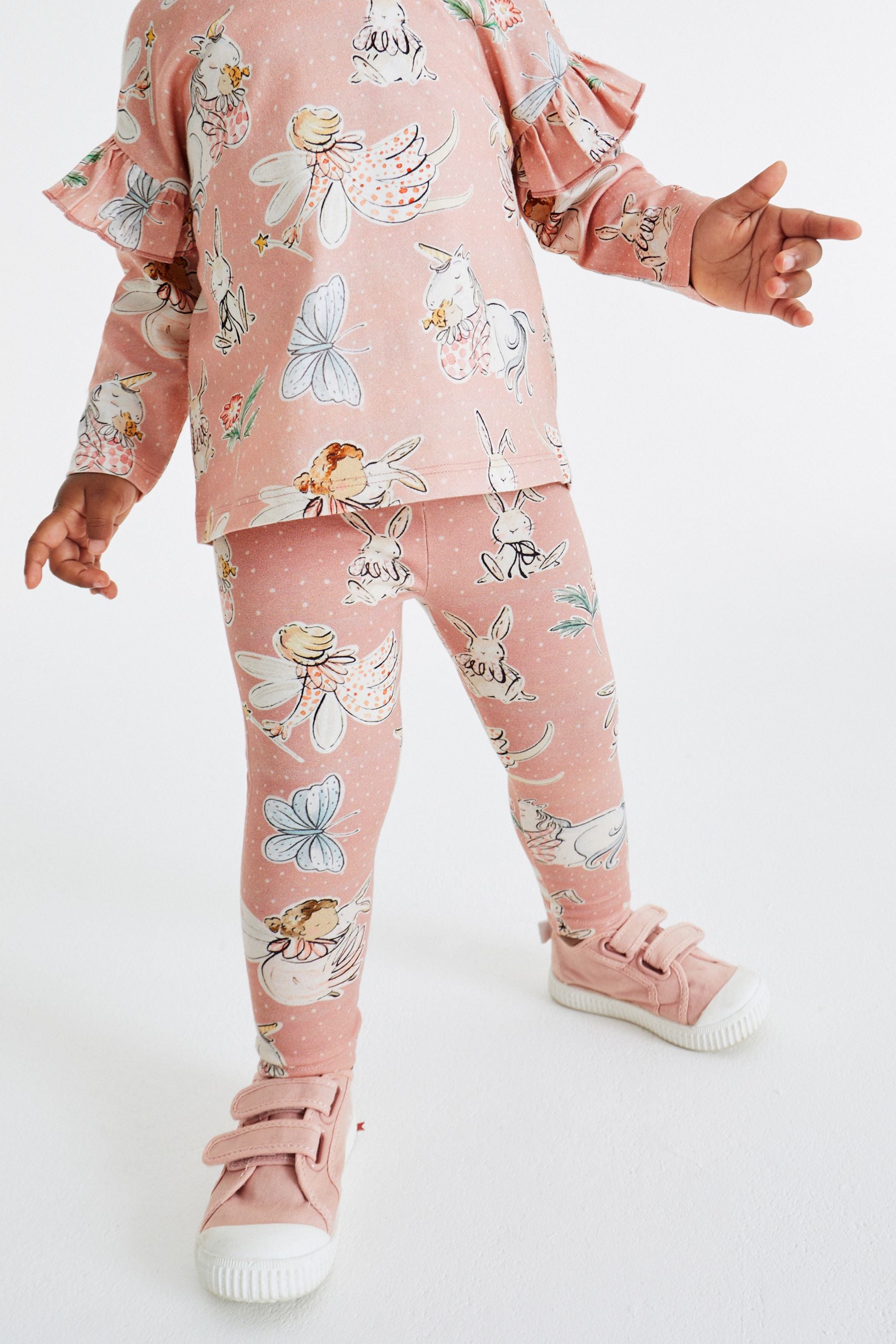 Pink Fairy Printed Jersey Leggings (3mths-7yrs)