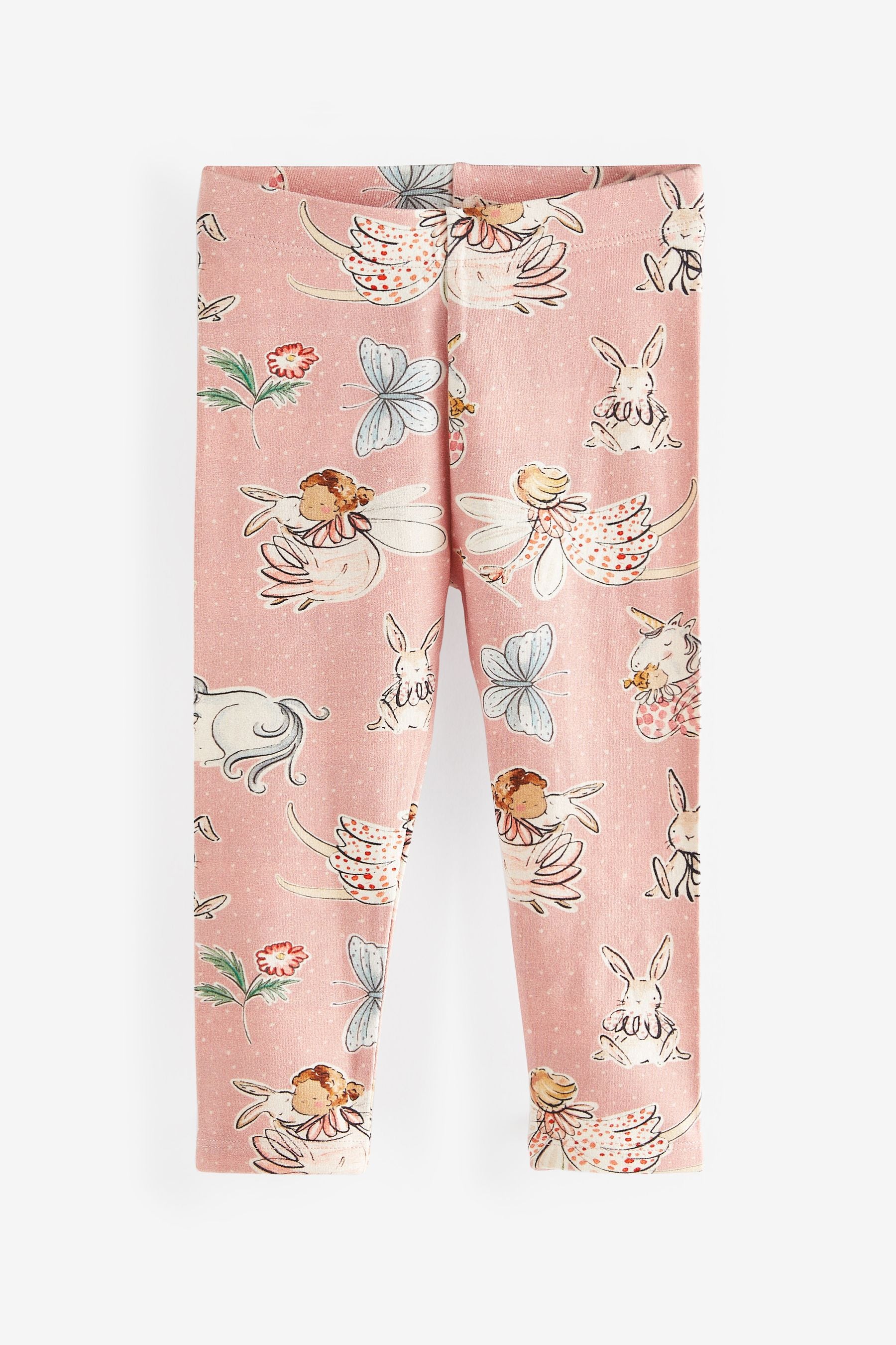 Pink Fairy Printed Jersey Leggings (3mths-7yrs)