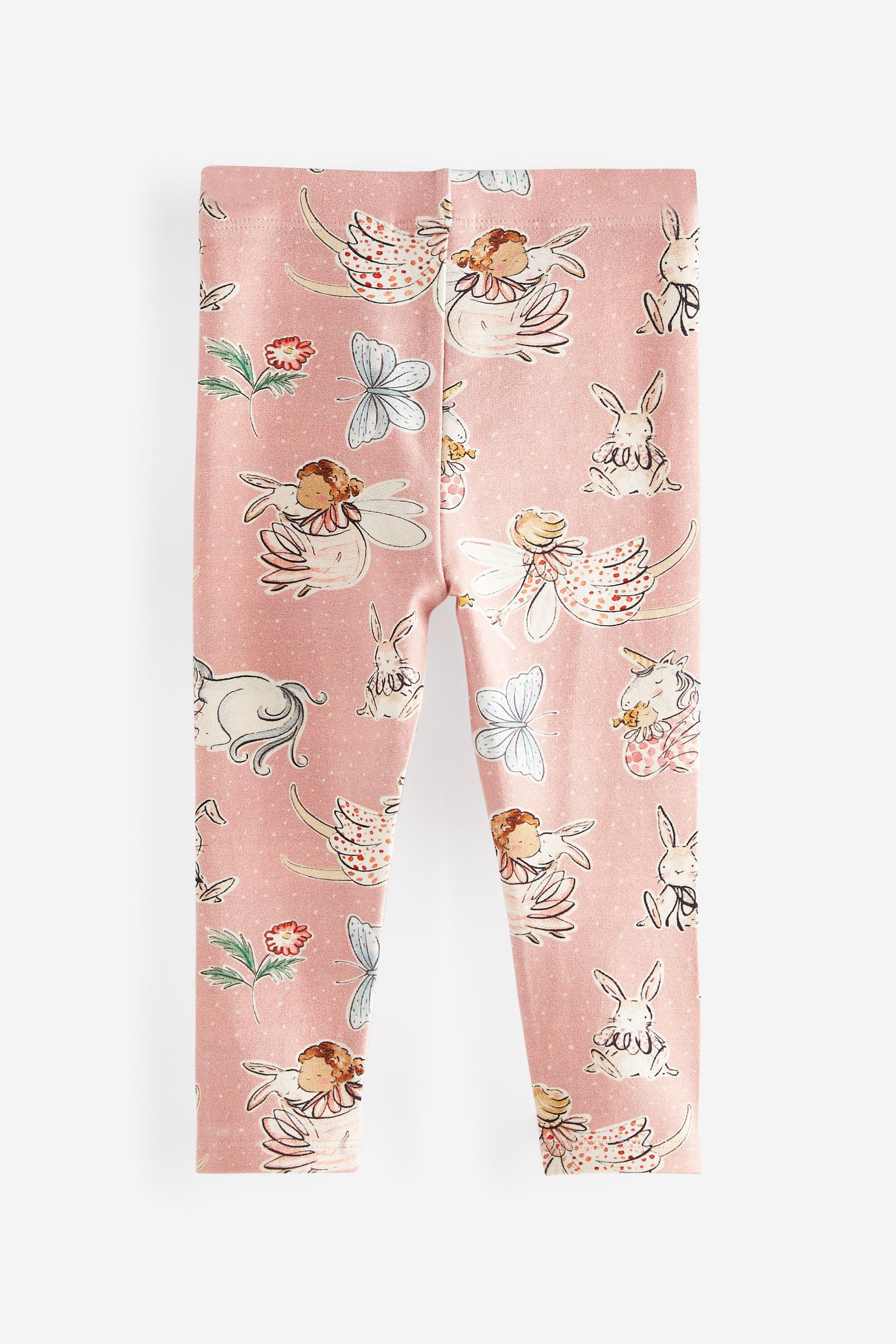 Pink Fairy Printed Jersey Leggings (3mths-7yrs)