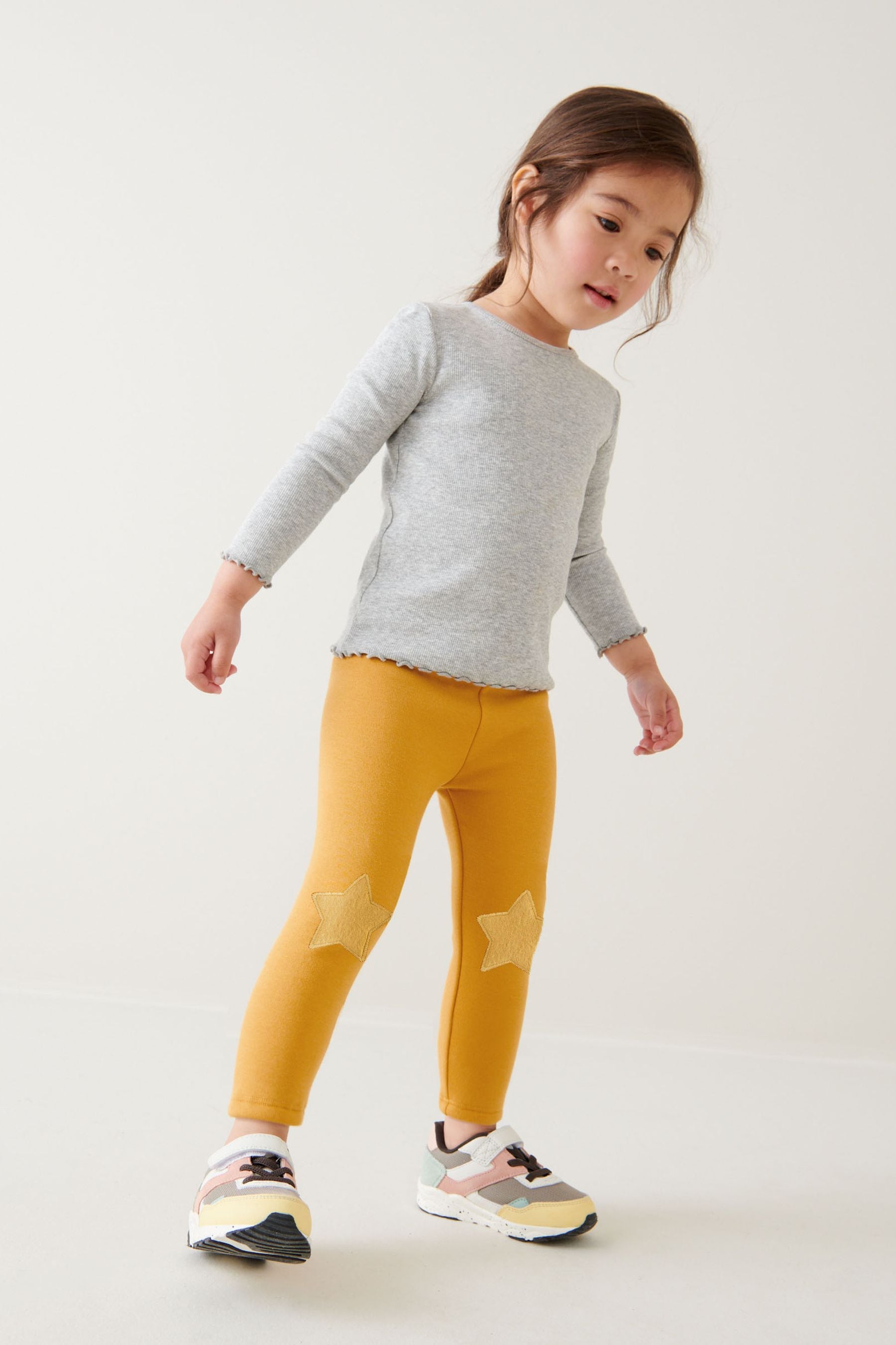 Yellow Cosy Fleece Lined Leggings (3mths-7yrs)