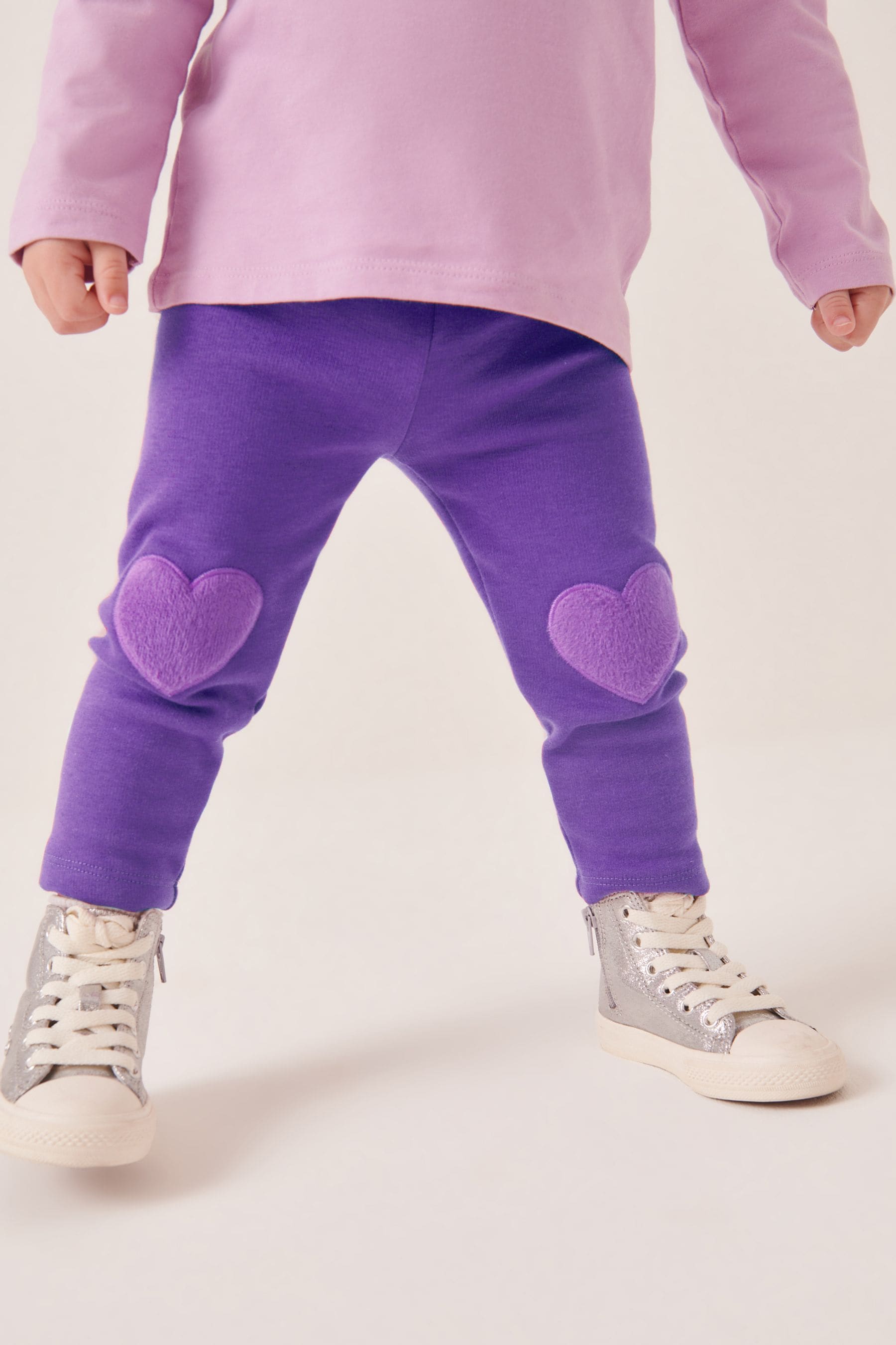 Purple Cosy Fleece Lined Leggings (3mths-7yrs)