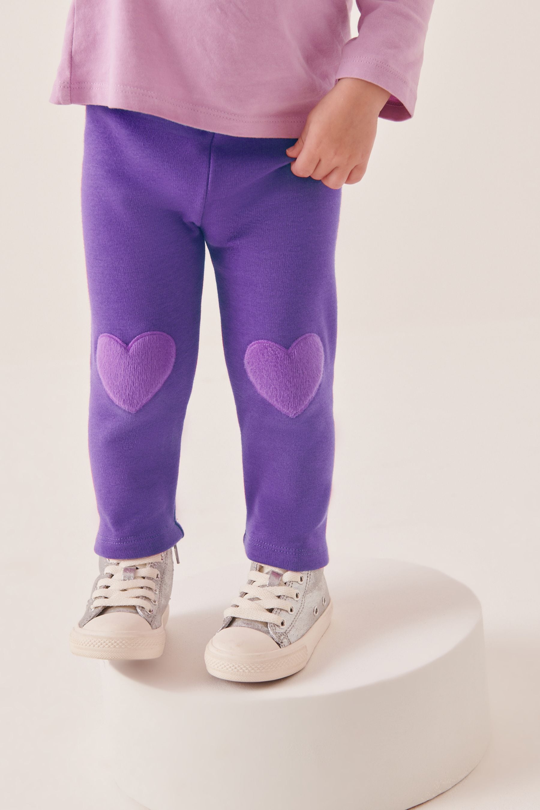 Purple Cosy Fleece Lined Leggings (3mths-7yrs)