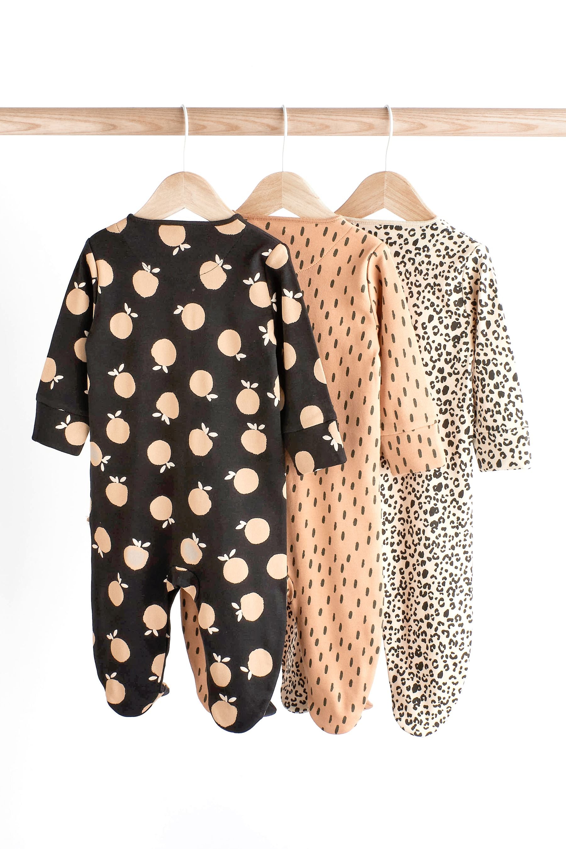 Mono Baby Sleepsuits 3 Pack (0-2yrs)